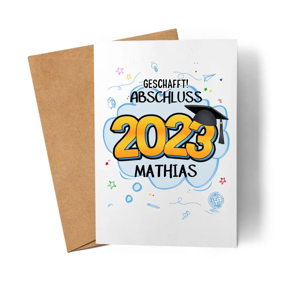 Abschluss Karte Abitur Bachelor Master Abi - K-166