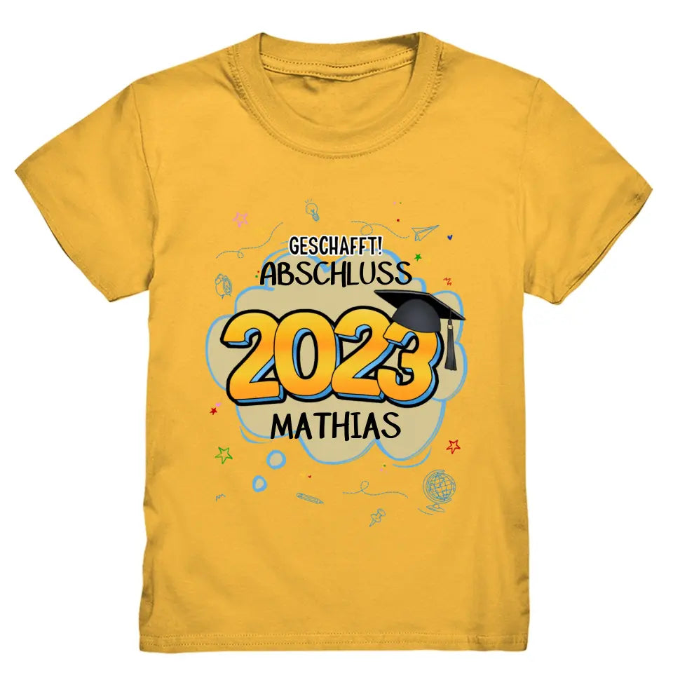 Abschluss T-Shirt Abitur Bachelor Master Abi - K-166