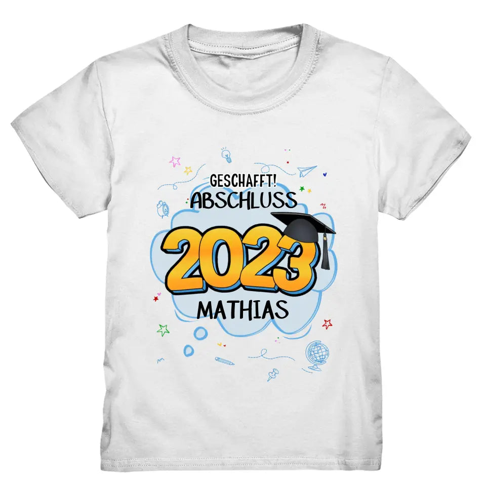 Abschluss T-Shirt Abitur Bachelor Master Abi - K-166