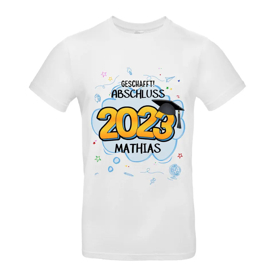 Abschluss T-Shirt Abitur Bachelor Master Abi - K-166