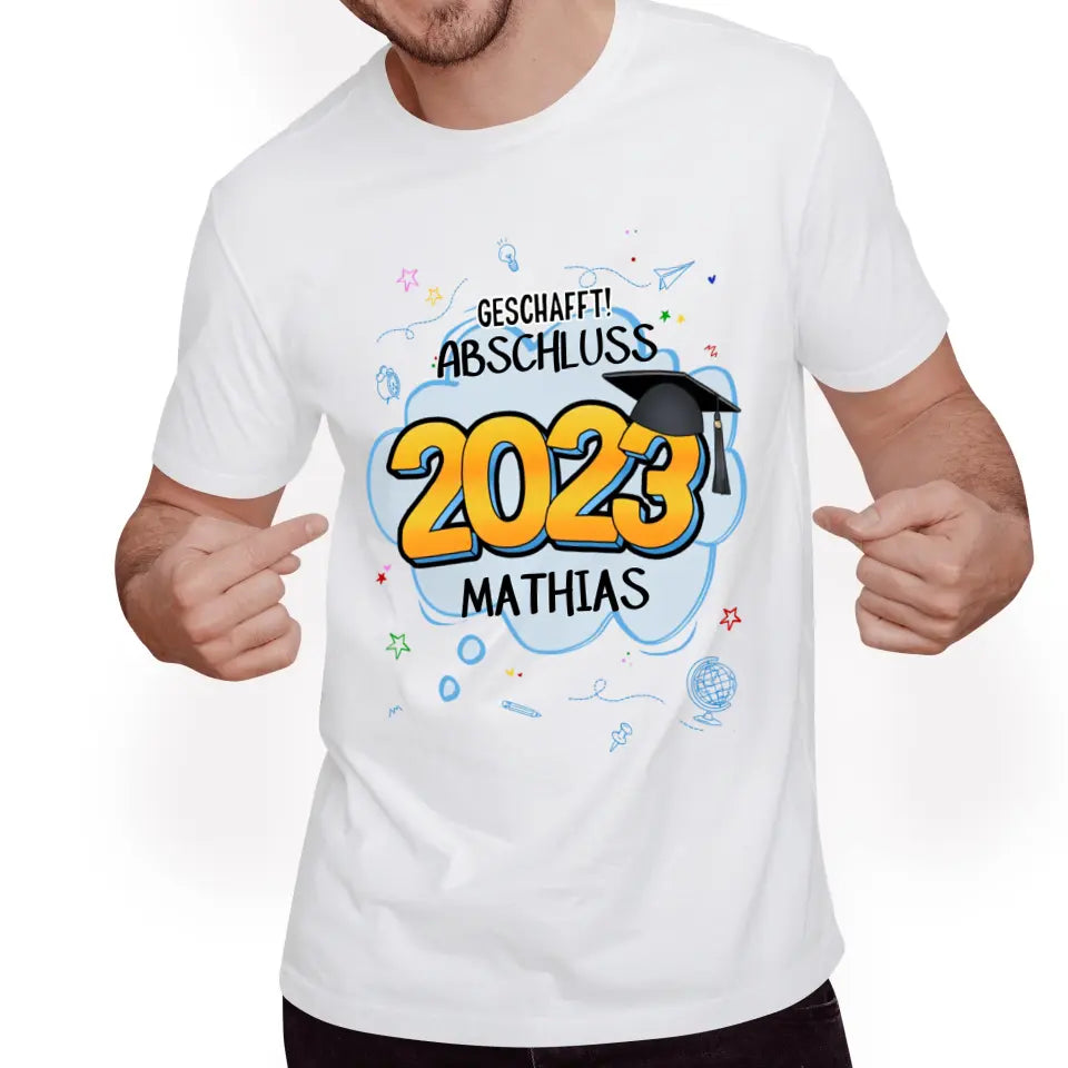 Abschluss T-Shirt Abitur Bachelor Master Abi - K-166