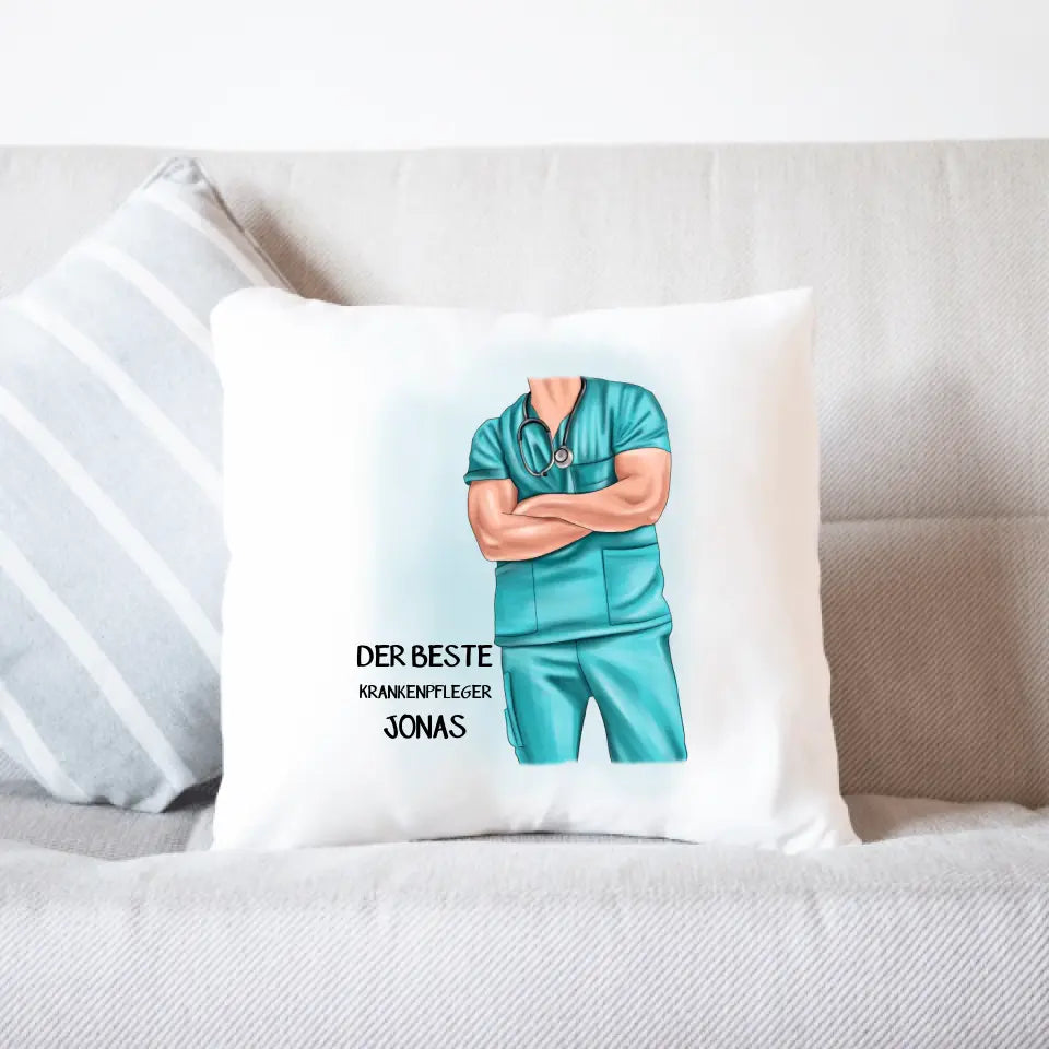Krankenpfleger Kissen Pfleger Arzt MFA - K-170