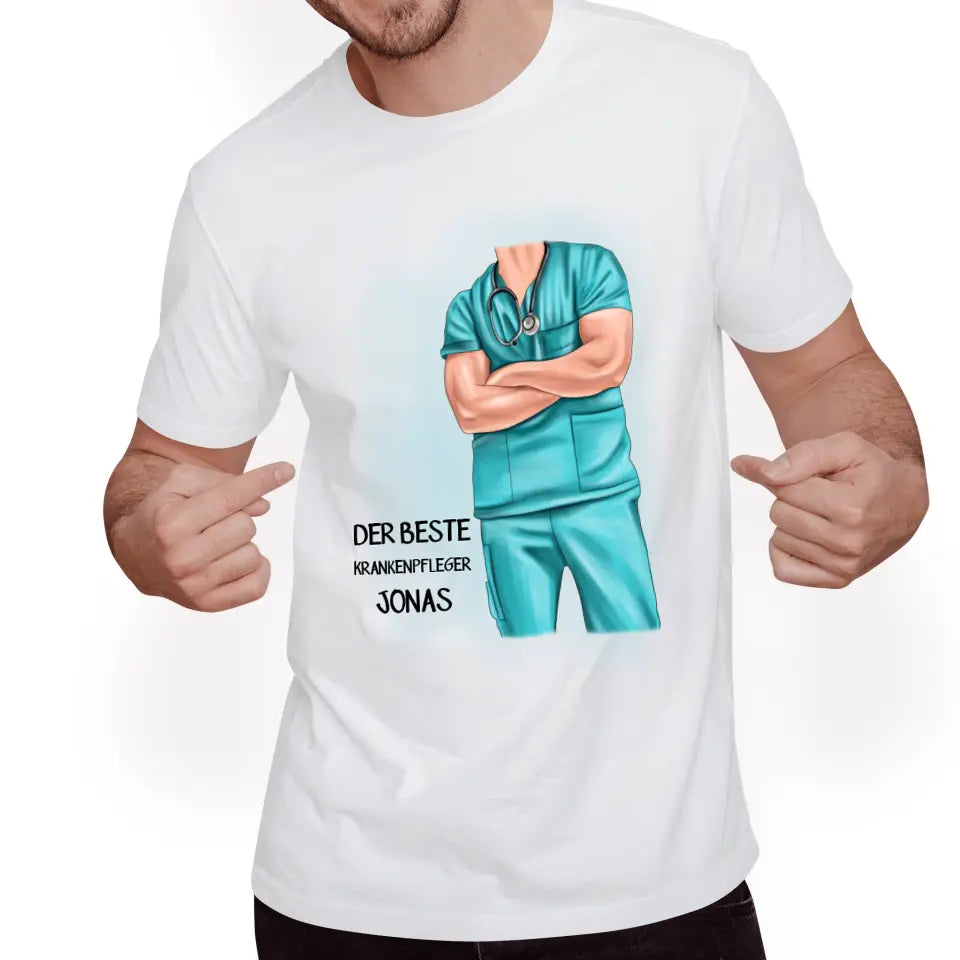 Krankenpfleger T-Shirt Pfleger Arzt MFA - K-170