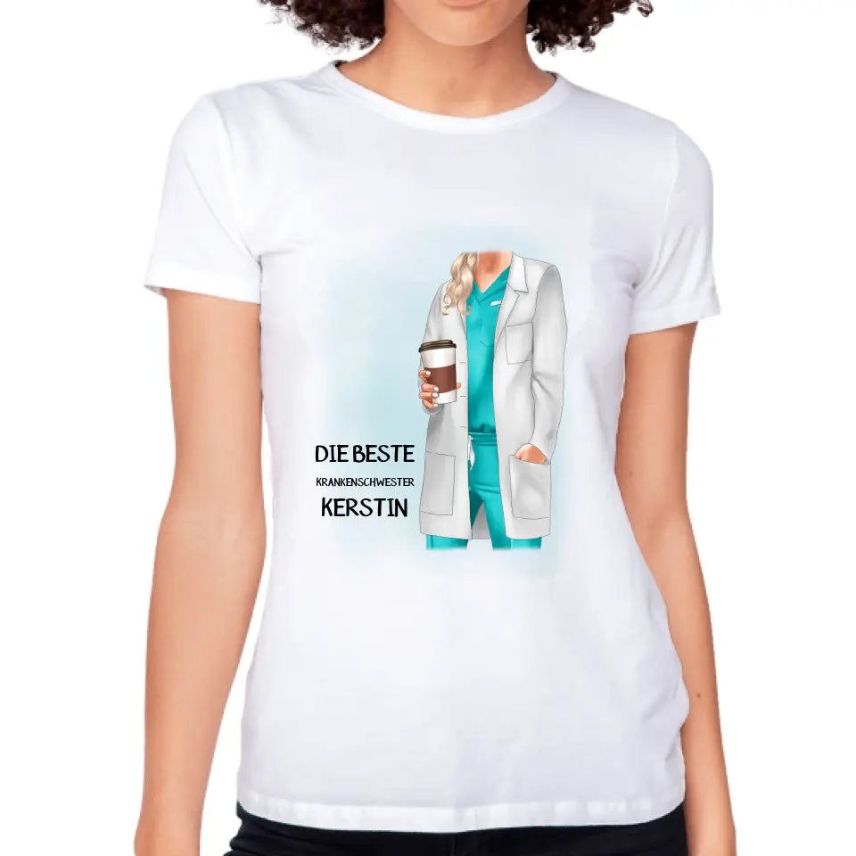 Krankenschwester T-Shirt Ärztin Pflegerin MFA - K-171