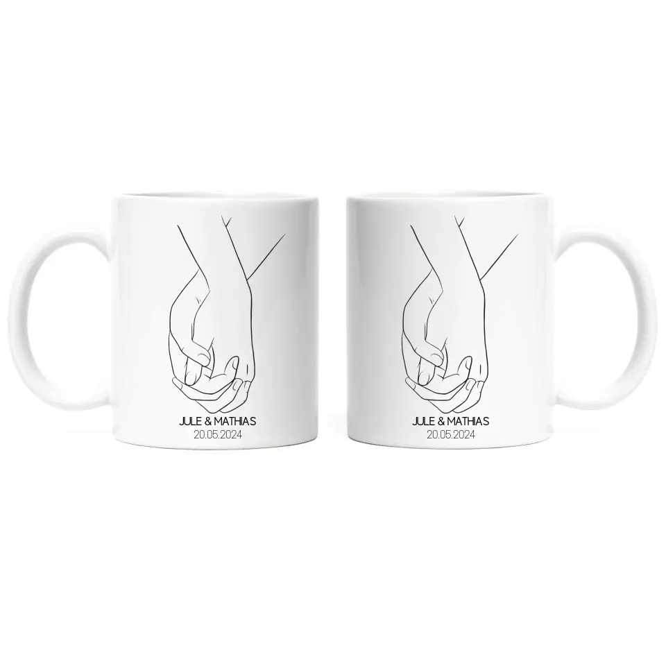 Pärchen Tasse Hand in Hand - C02