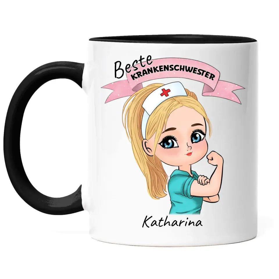 Krankenschwester Tasse Arzthelferin Pflegerin K-234