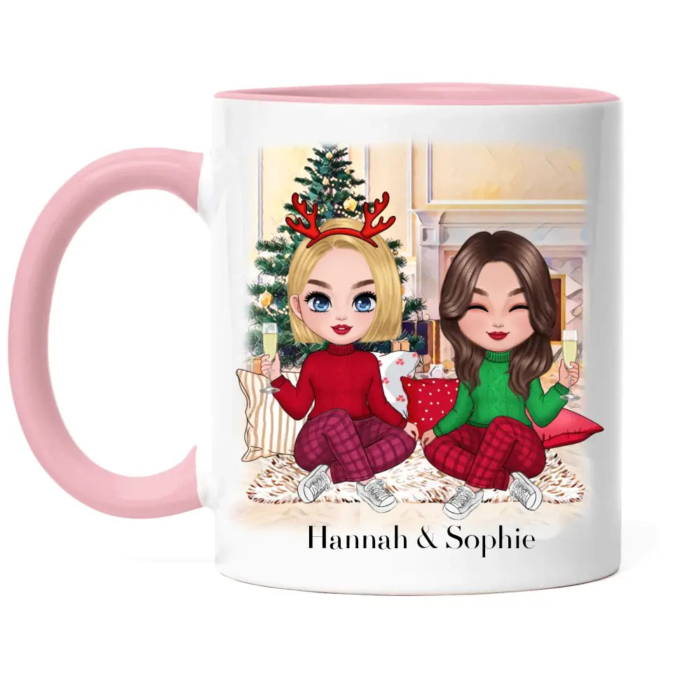 Freundinnen Tasse Weihnachten Xmas Weihnachtstasse K-237