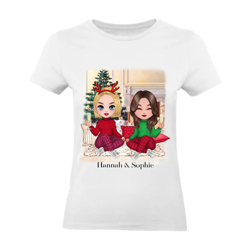 Freundinnen T-Shirt Weihnachten Xmas K-237