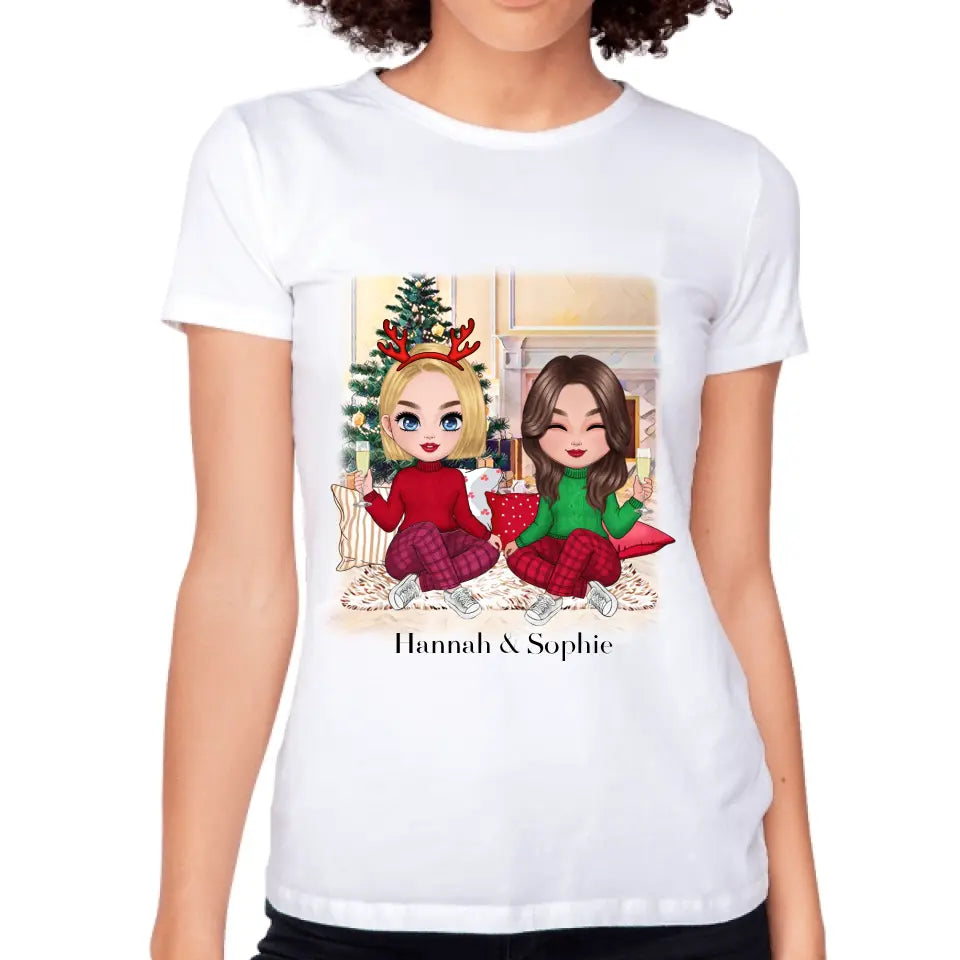 Freundinnen T-Shirt Weihnachten Xmas K-237