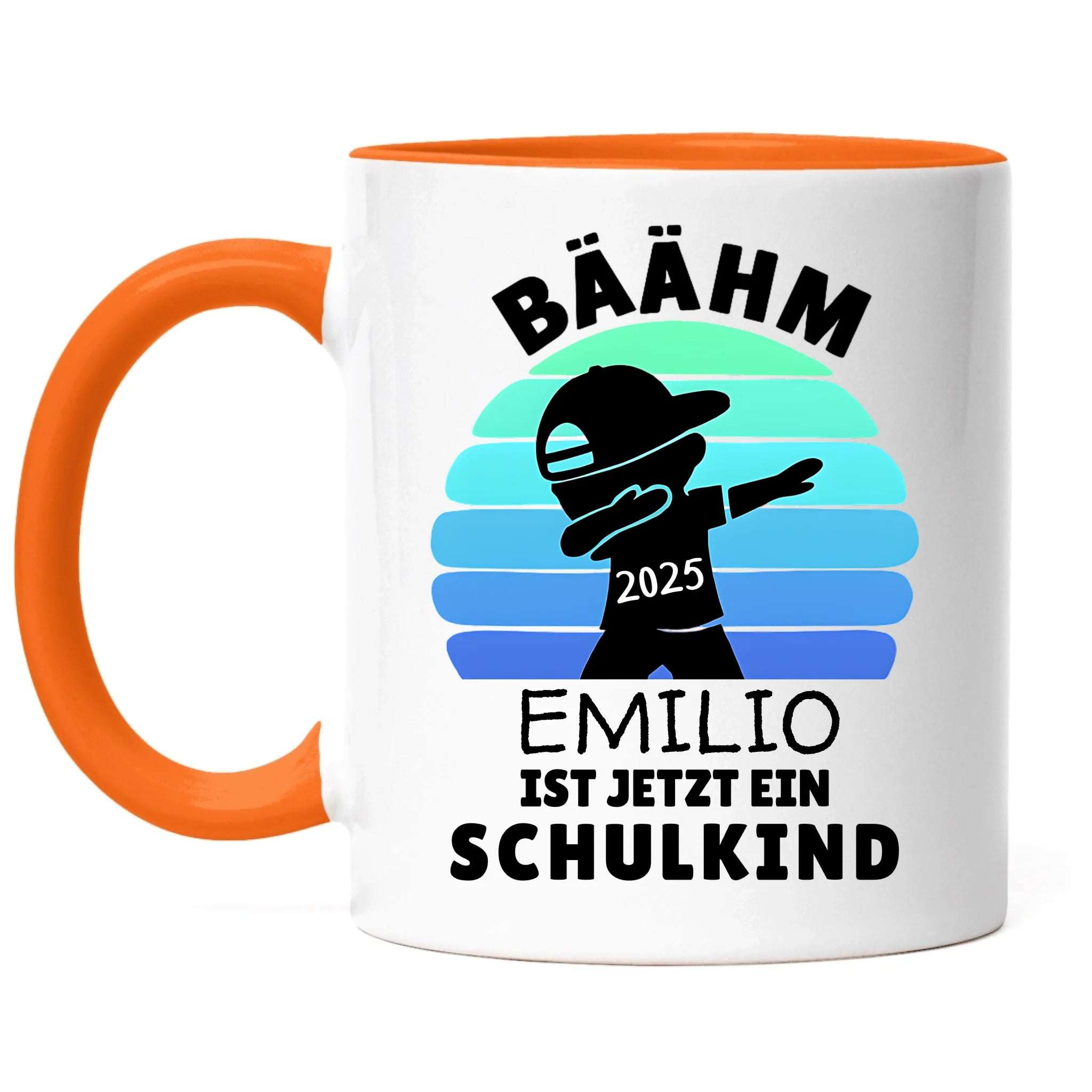 Bäähm Schulkind 2025 Tasse Personalisiert, Kleines Geschenk Einschulung Schulstart Schuleinführung mit Name & Jahr für Erstklässler