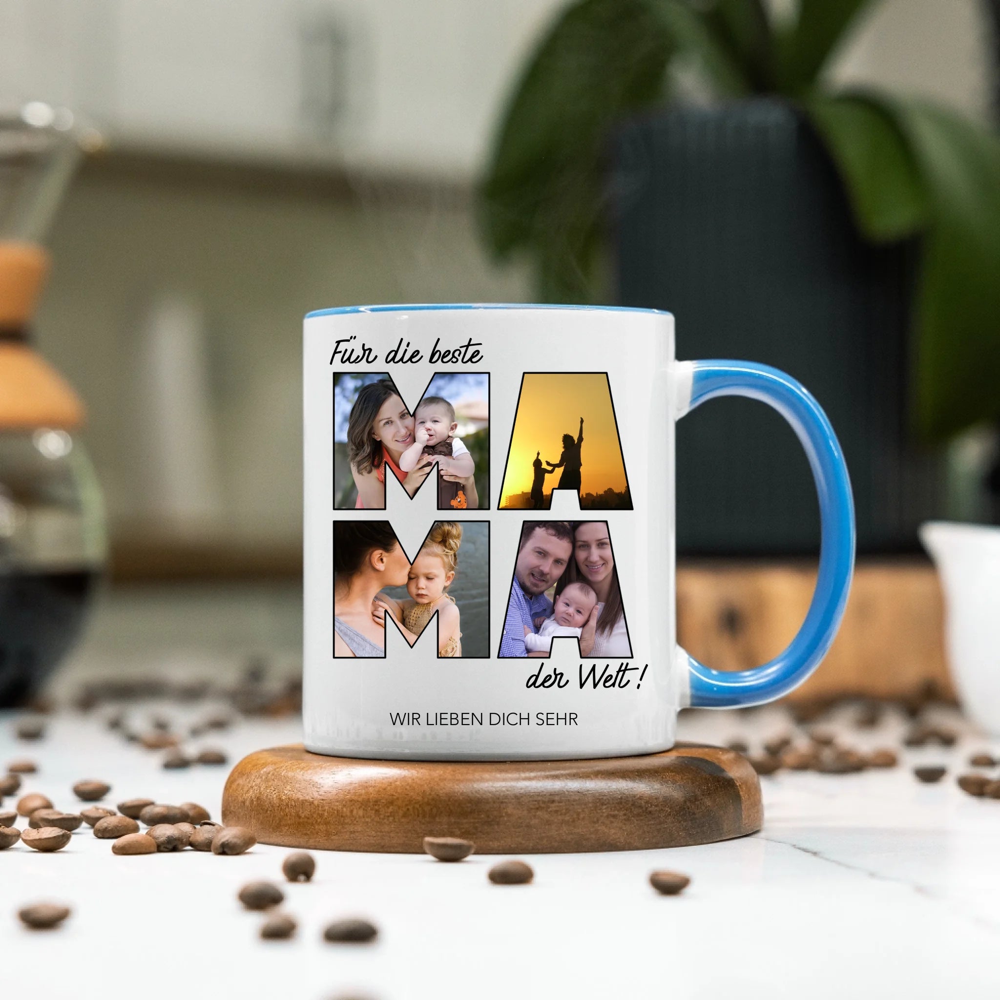 Tasse für Mama Personalisiert mit Foto Geschenk Geburtstag, Muttertagsgeschenk Fototasse mit eigenem Bild, Muttertagstasse Beste Mama