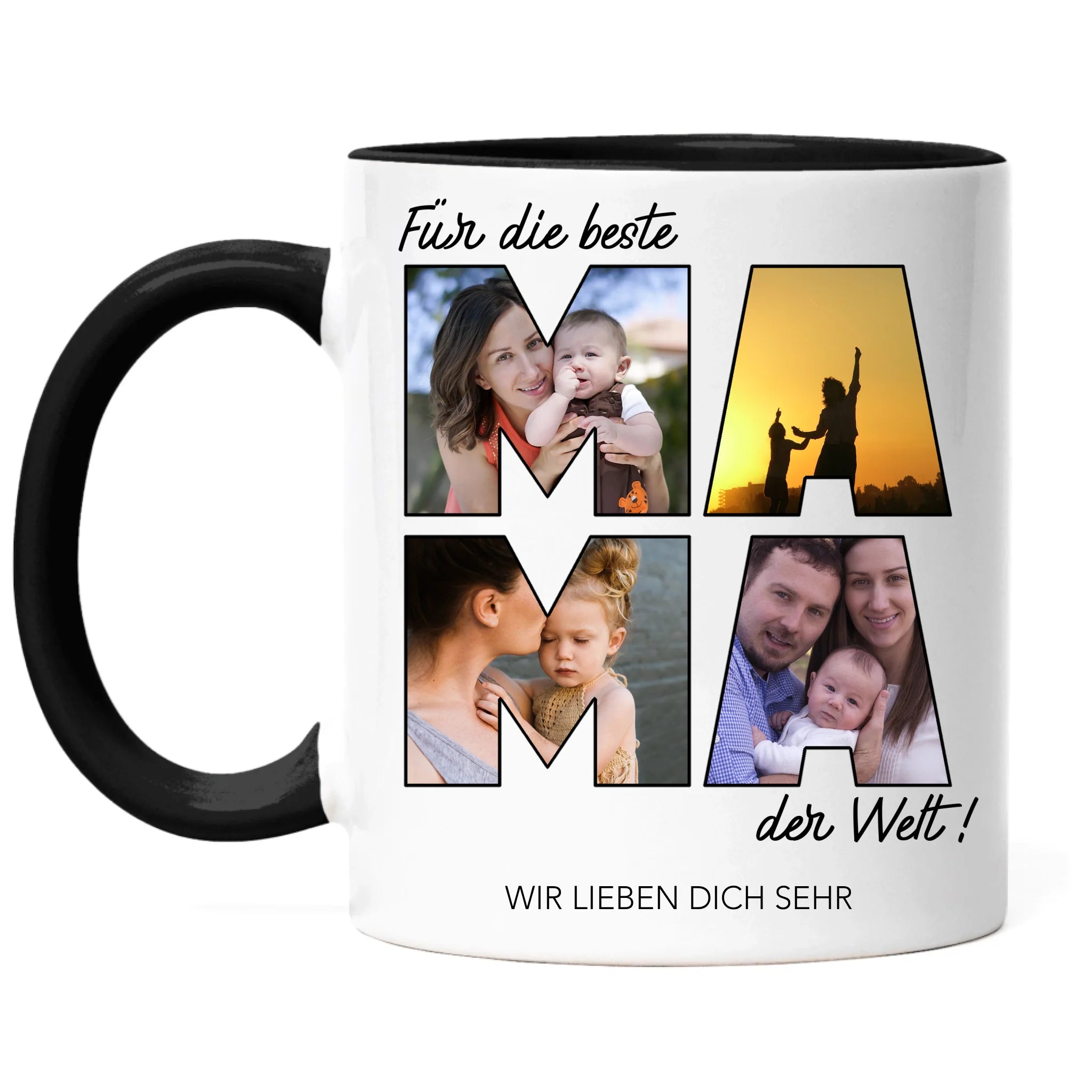 Tasse für Mama Personalisiert mit Foto Geschenk Geburtstag, Muttertagsgeschenk Fototasse mit eigenem Bild, Muttertagstasse Beste Mama