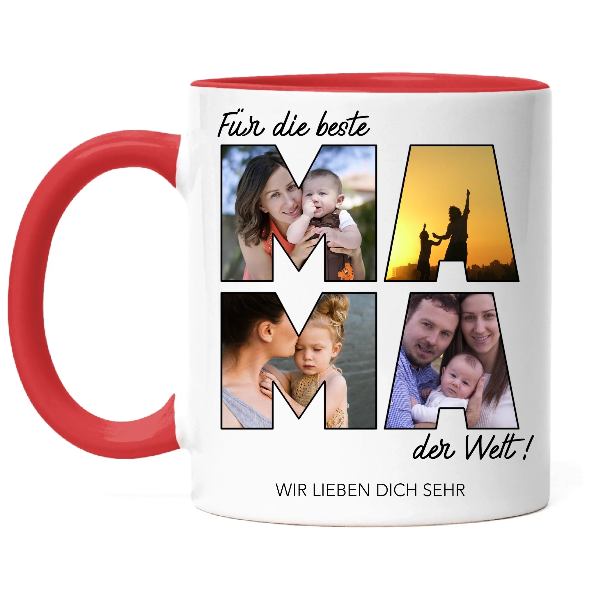 Tasse für Mama Personalisiert mit Foto Geschenk Geburtstag, Muttertagsgeschenk Fototasse mit eigenem Bild, Muttertagstasse Beste Mama