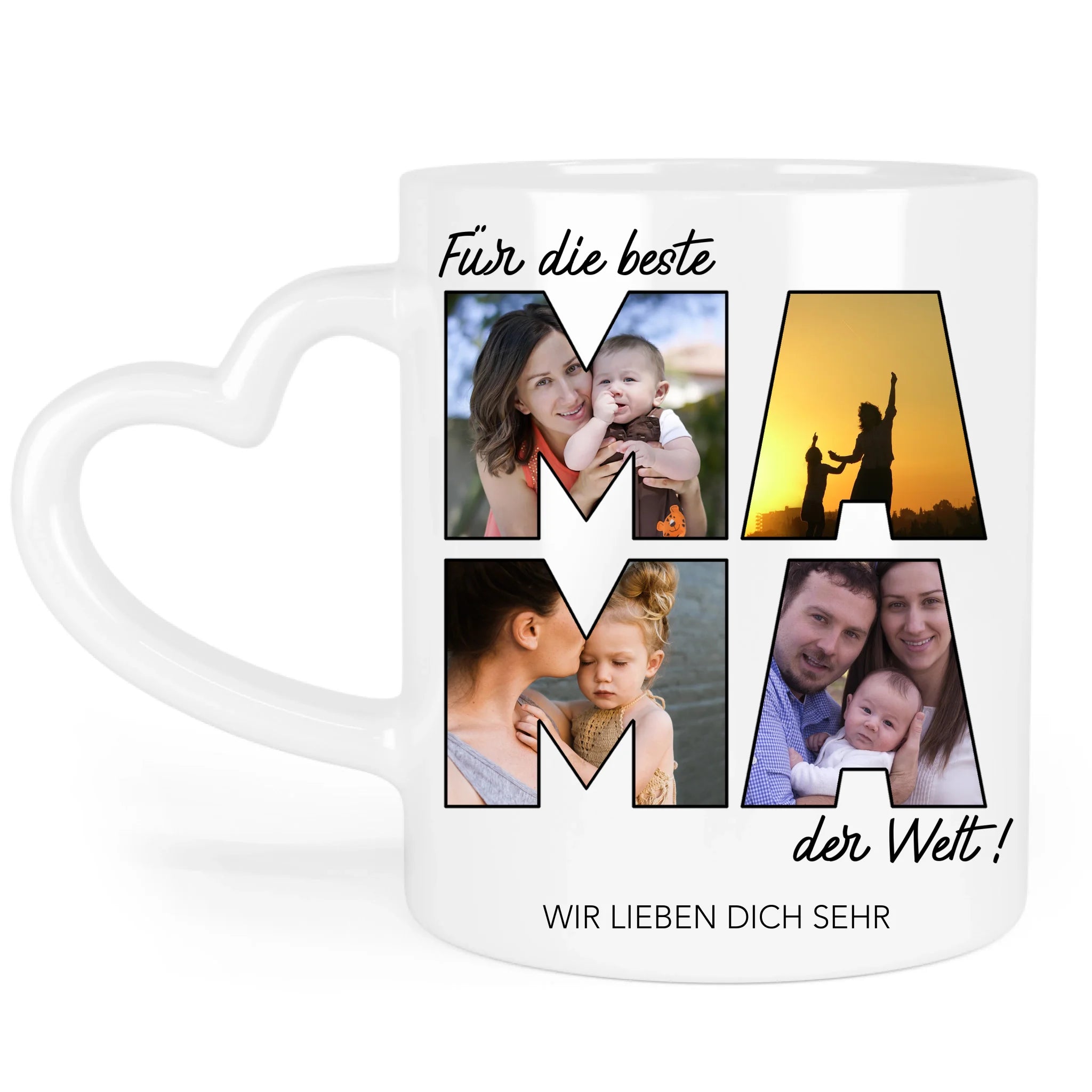 Tasse für Mama Personalisiert mit Foto Geschenk Geburtstag, Muttertagsgeschenk Fototasse mit eigenem Bild, Muttertagstasse Beste Mama