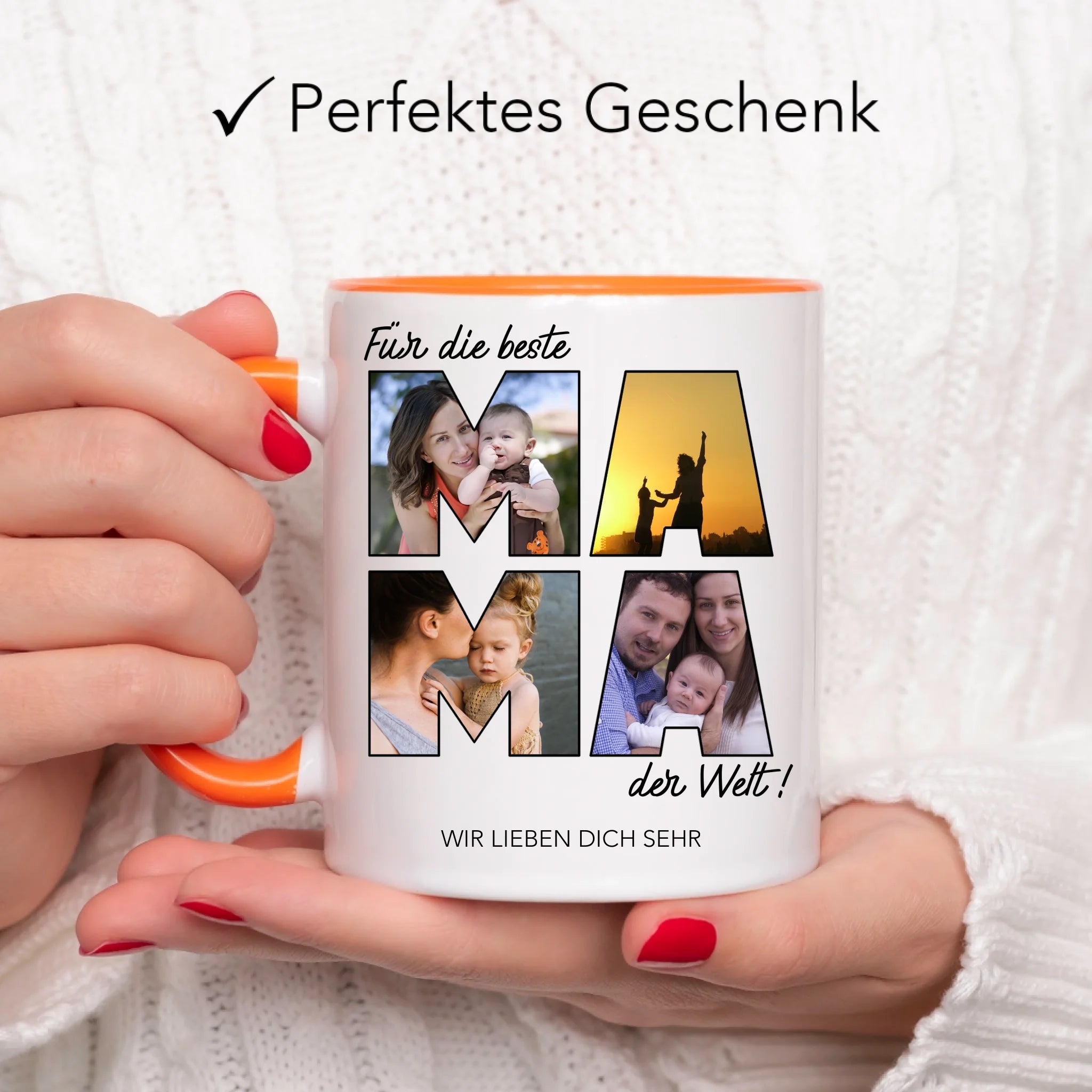 Tasse für Mama Personalisiert mit Foto Geschenk Geburtstag, Muttertagsgeschenk Fototasse mit eigenem Bild, Muttertagstasse Beste Mama