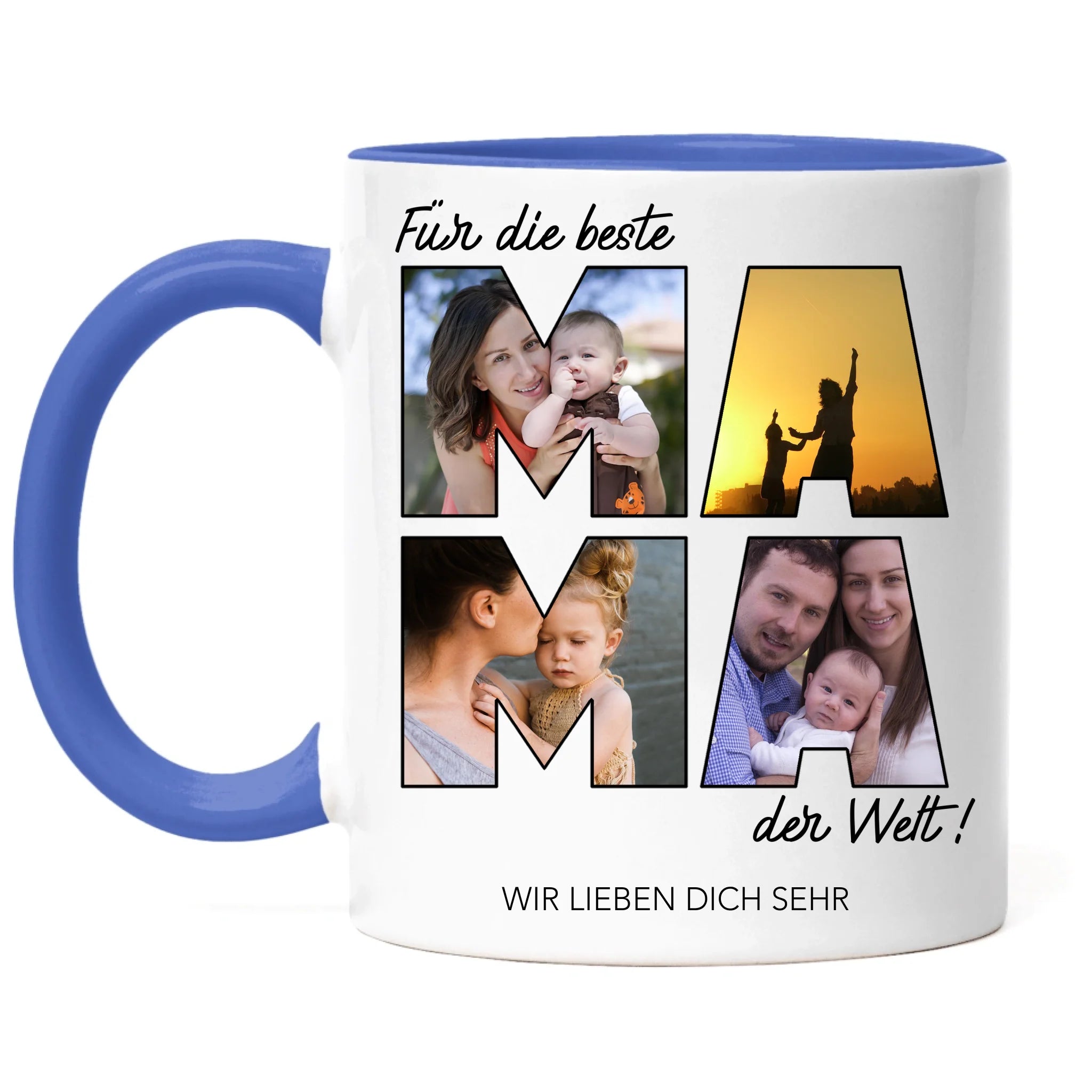 Tasse für Mama Personalisiert mit Foto Geschenk Geburtstag, Muttertagsgeschenk Fototasse mit eigenem Bild, Muttertagstasse Beste Mama