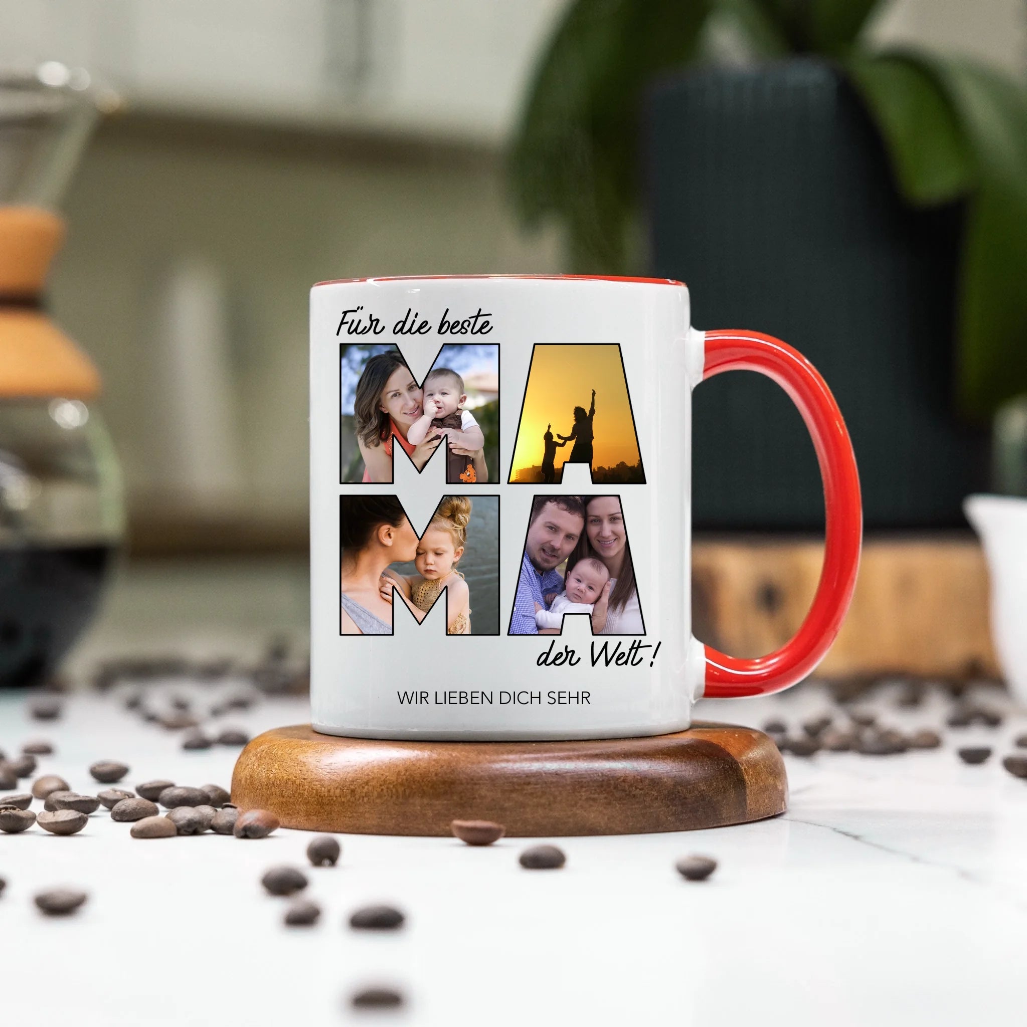 Tasse für Mama Personalisiert mit Foto Geschenk Geburtstag, Muttertagsgeschenk Fototasse mit eigenem Bild, Muttertagstasse Beste Mama