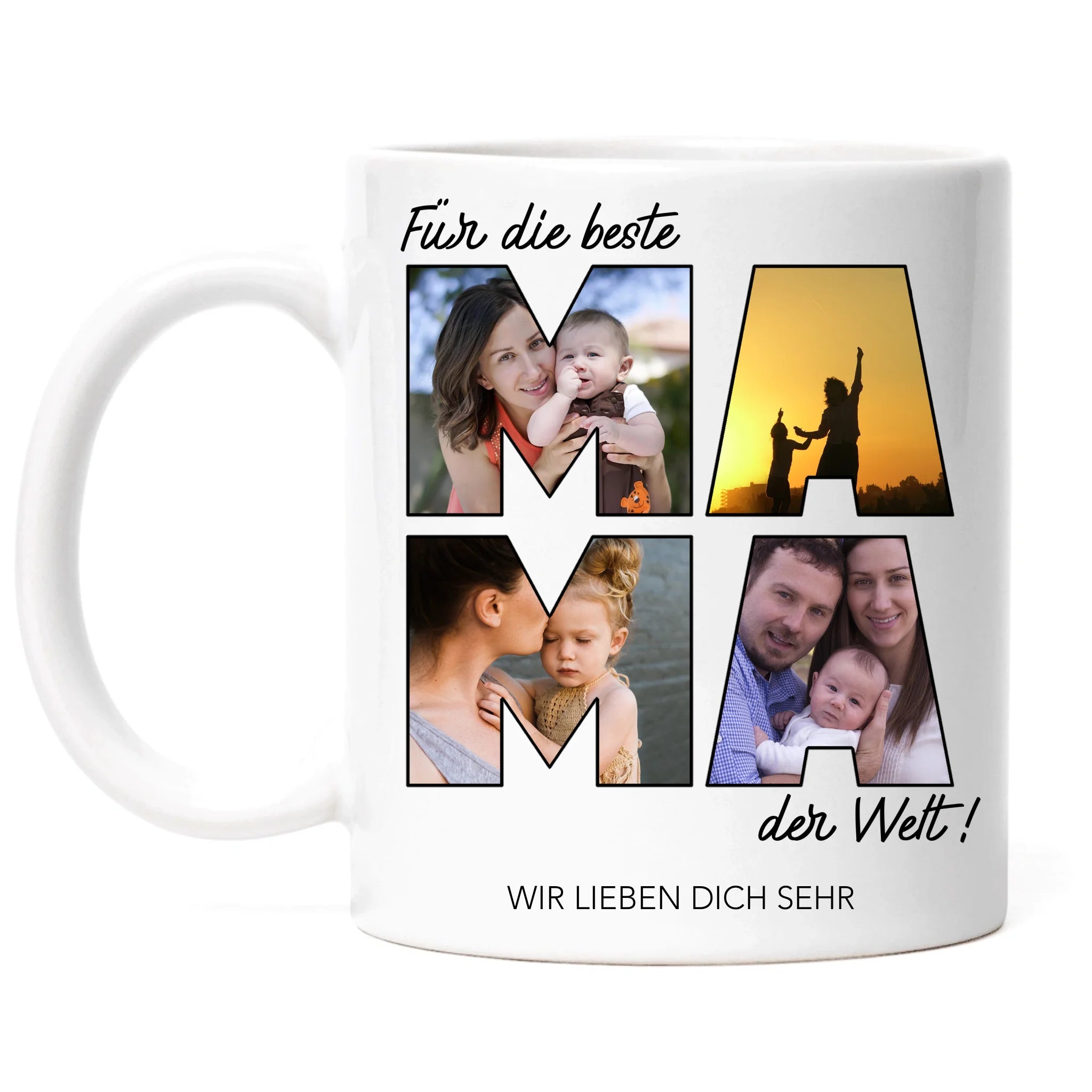 Tasse für Mama Personalisiert mit Foto Geschenk Geburtstag, Muttertagsgeschenk Fototasse mit eigenem Bild, Muttertagstasse Beste Mama
