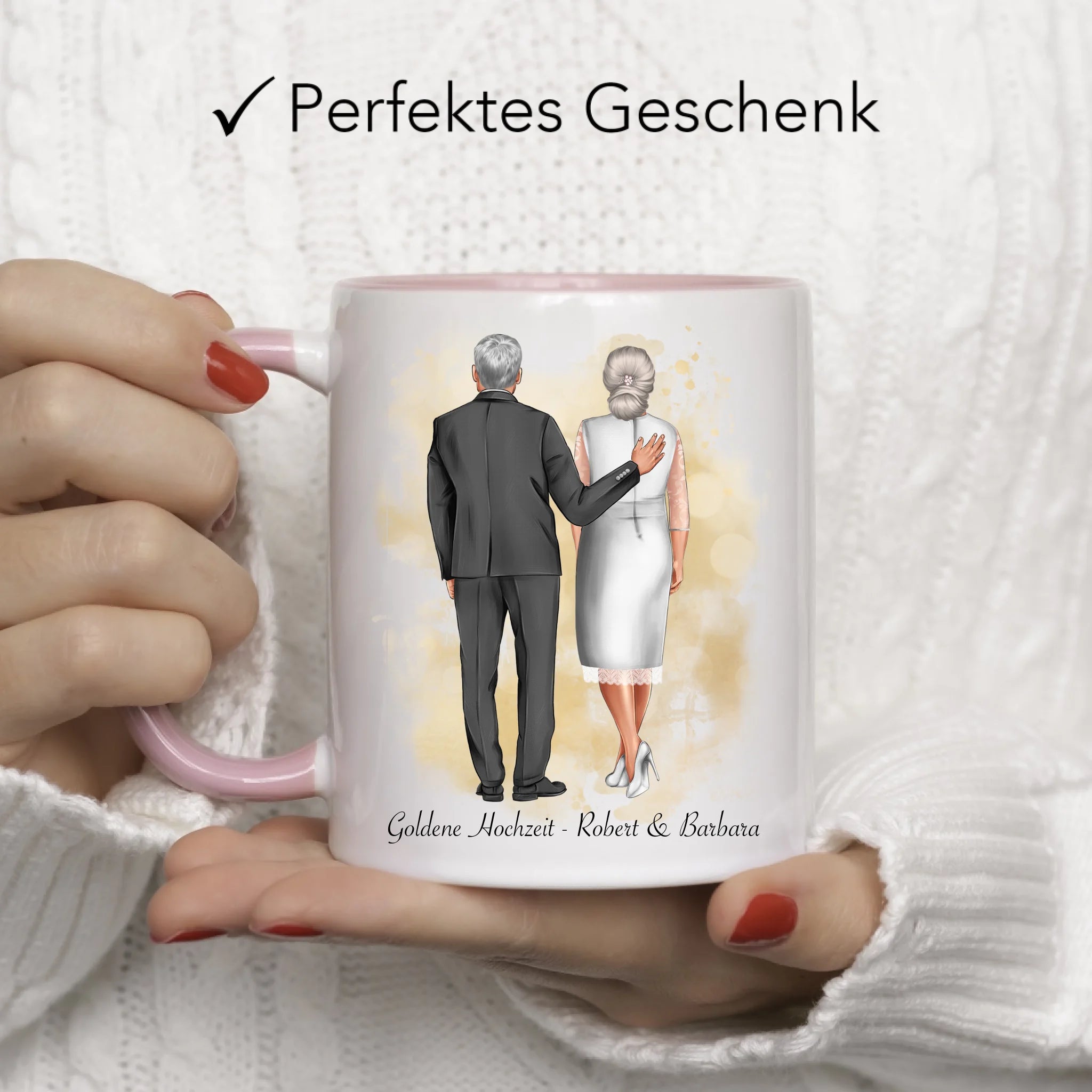 Tasse Personalisiert Goldene Hochzeit Silberne Hochzeit Silberhochzeit Jubiläum Jahrestag Geschenk Hochzeitstag Ehe Pärchen