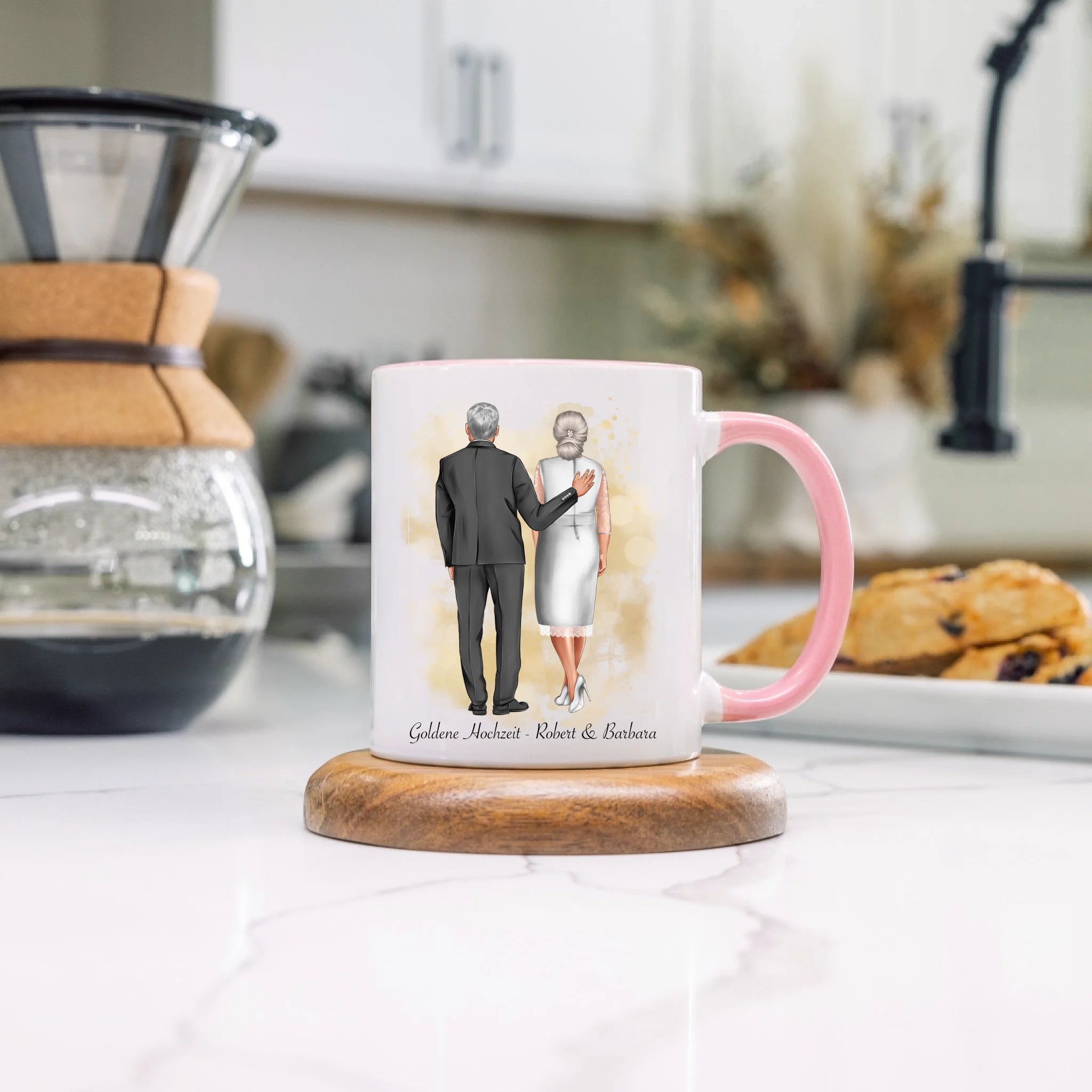 Tasse Personalisiert Goldene Hochzeit Silberne Hochzeit Silberhochzeit Jubiläum Jahrestag Geschenk Hochzeitstag Ehe Pärchen