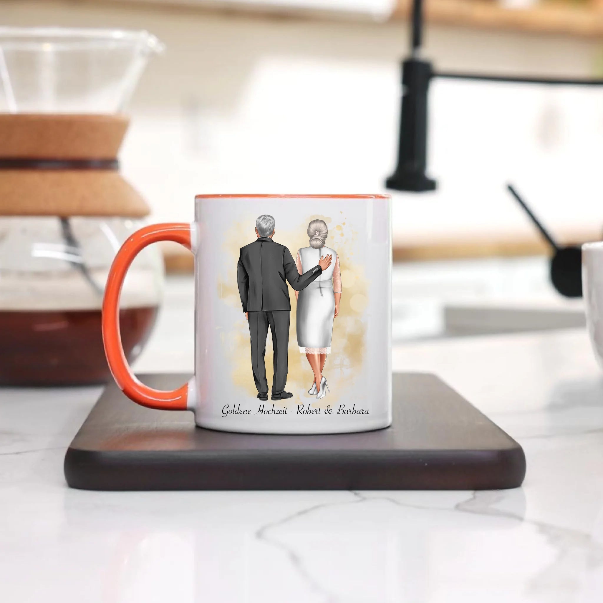 Tasse Personalisiert Goldene Hochzeit Silberne Hochzeit Silberhochzeit Jubiläum Jahrestag Geschenk Hochzeitstag Ehe Pärchen