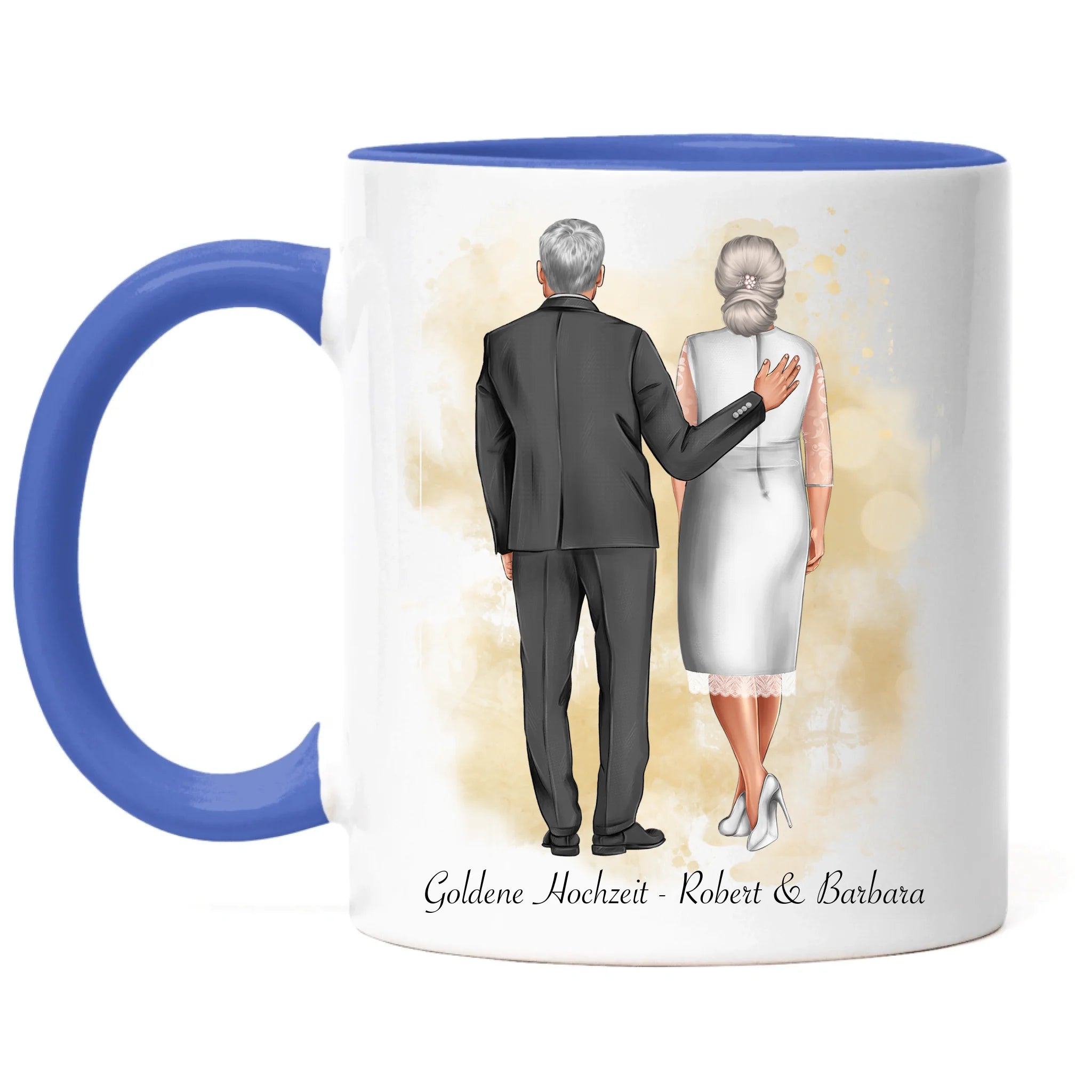 Tasse Personalisiert Goldene Hochzeit Silberne Hochzeit Silberhochzeit Jubiläum Jahrestag Geschenk Hochzeitstag Ehe Pärchen