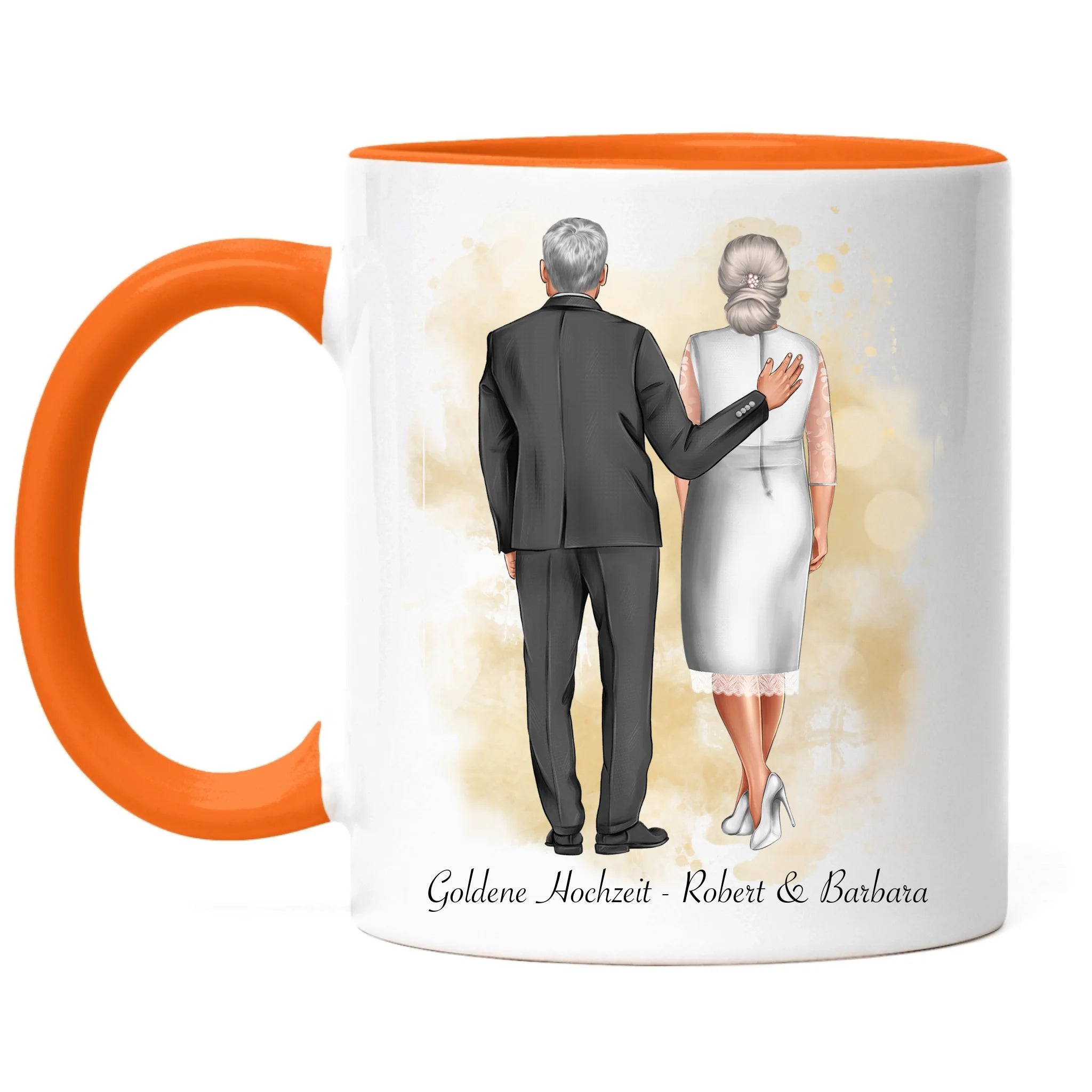 Tasse Personalisiert Goldene Hochzeit Silberne Hochzeit Silberhochzeit Jubiläum Jahrestag Geschenk Hochzeitstag Ehe Pärchen
