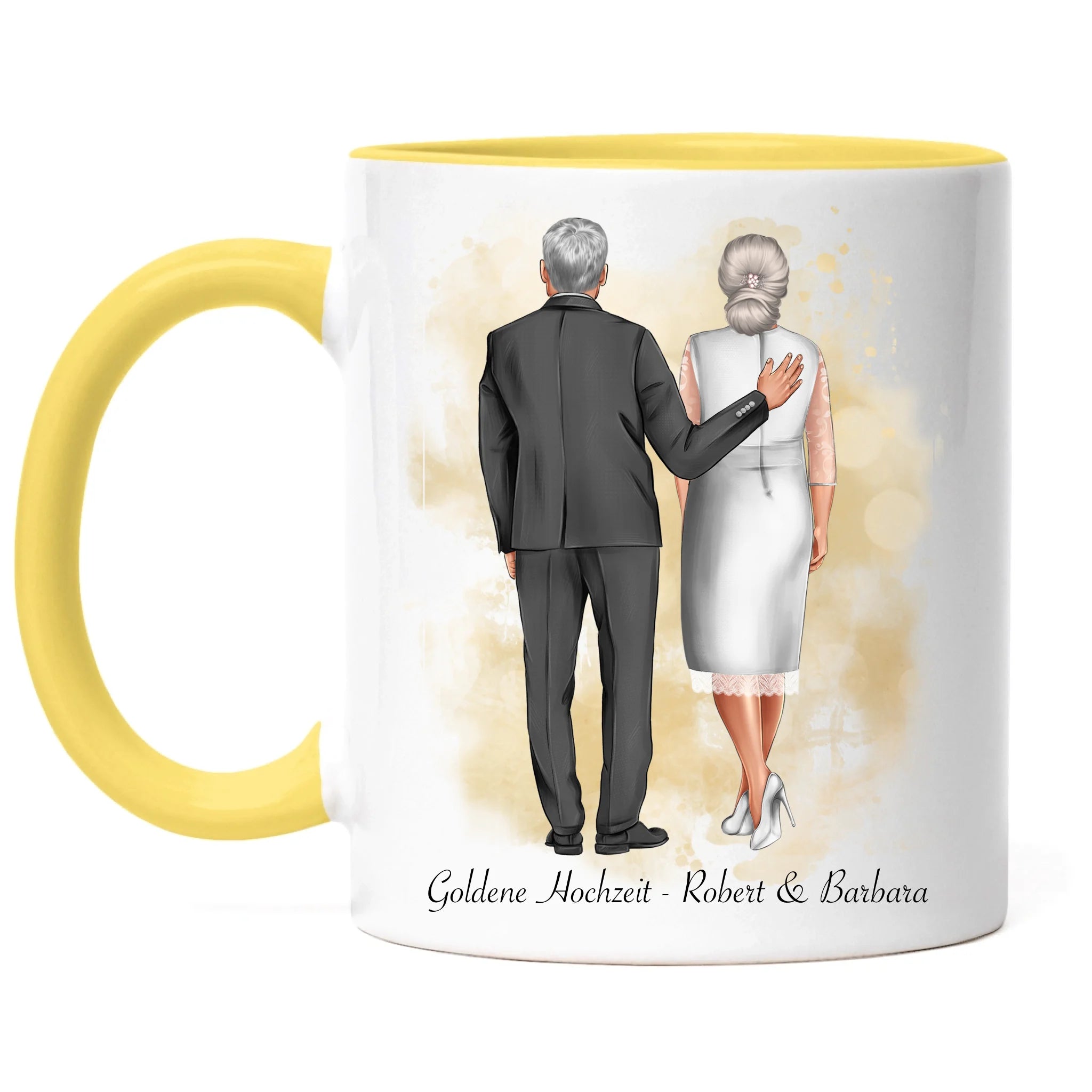 Tasse Personalisiert Goldene Hochzeit Silberne Hochzeit Silberhochzeit Jubiläum Jahrestag Geschenk Hochzeitstag Ehe Pärchen