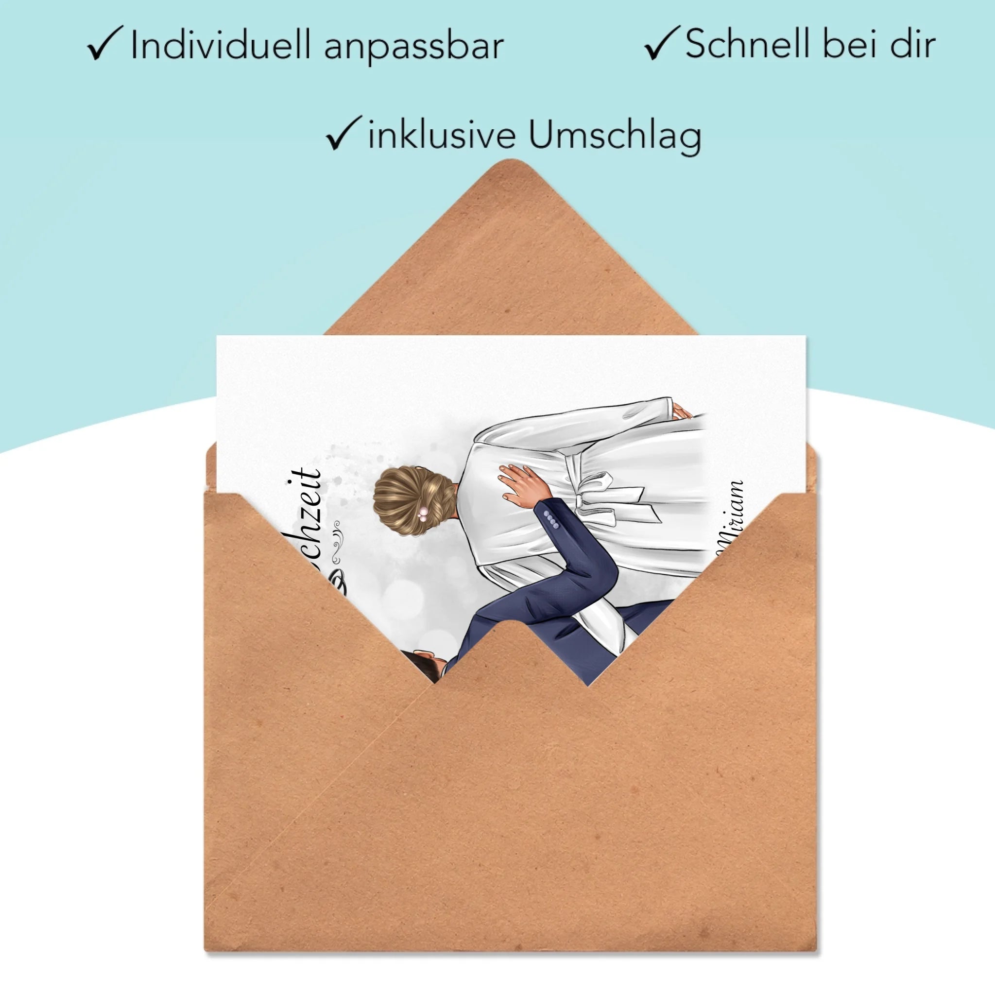 Karte Silberhochzeit Personalisiert Silberne Hochzeit Bild Hochzeitstag Geschenk 25. Hochzeitstag Jubiläum für Paare - Klappkarte mit Umschlag