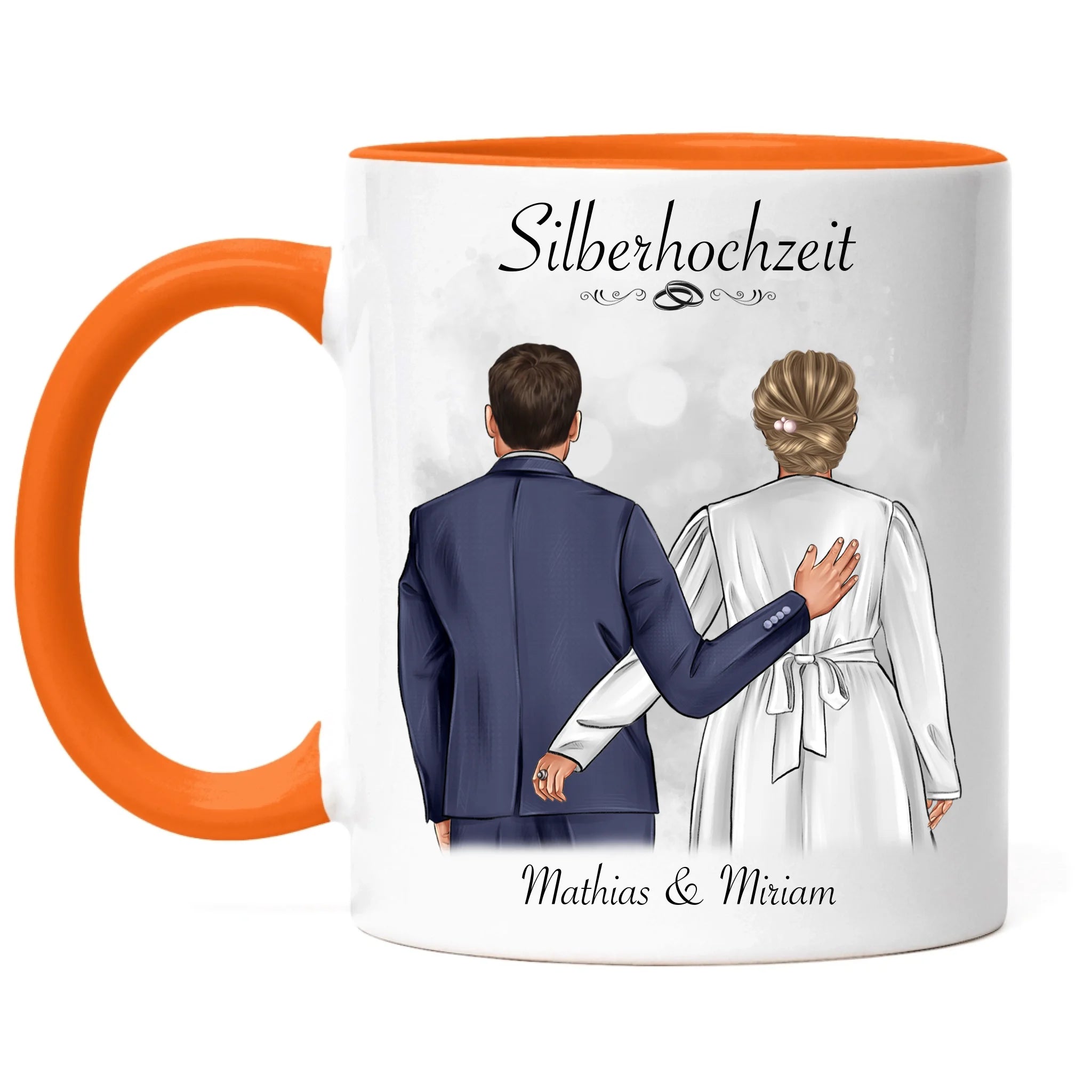 Tasse Silberhochzeit Personalisiert Silberne Hochzeit Bild Hochzeitstag Geschenk 25. Hochzeitstag Jubiläum für Paare