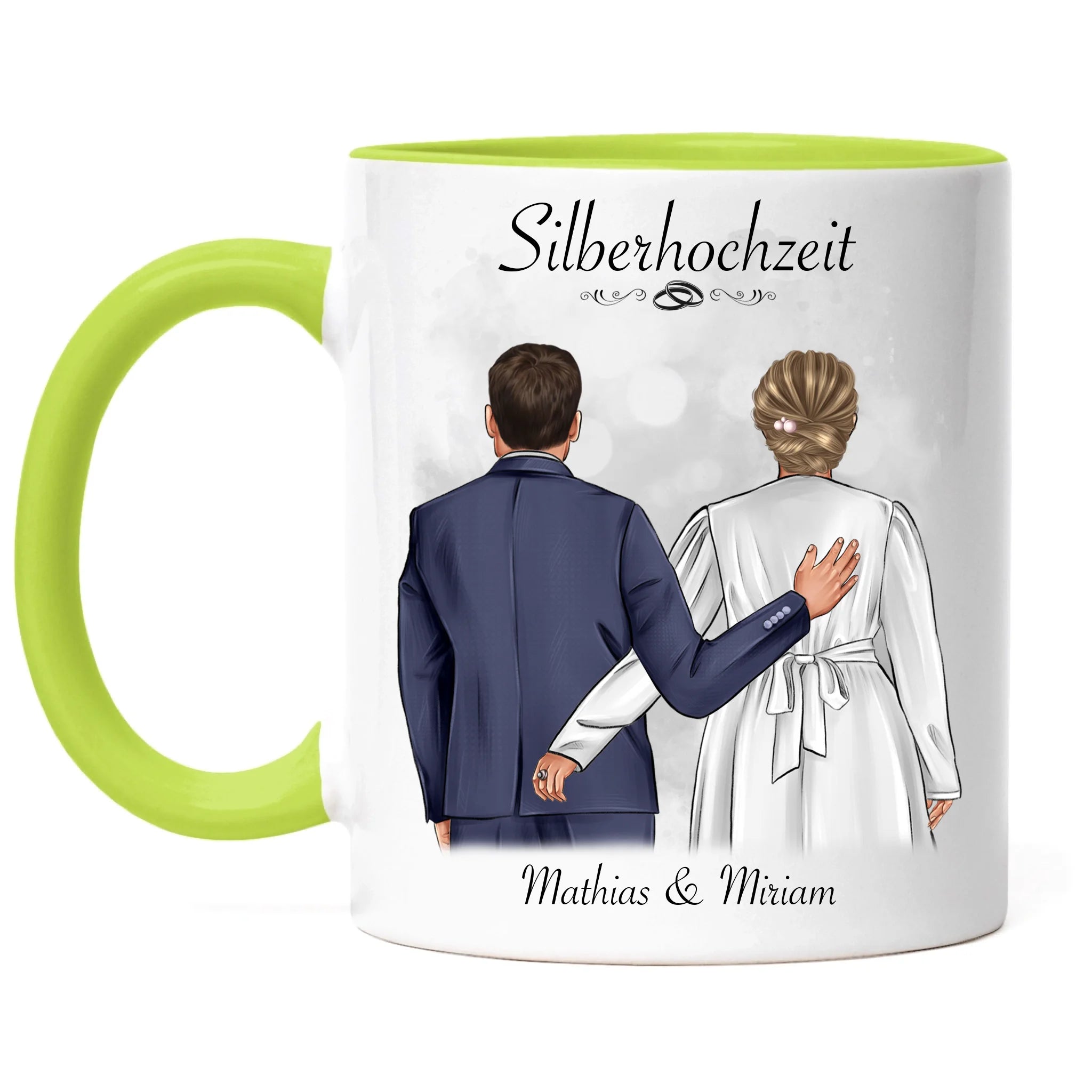 Tasse Silberhochzeit Personalisiert Silberne Hochzeit Bild Hochzeitstag Geschenk 25. Hochzeitstag Jubiläum für Paare