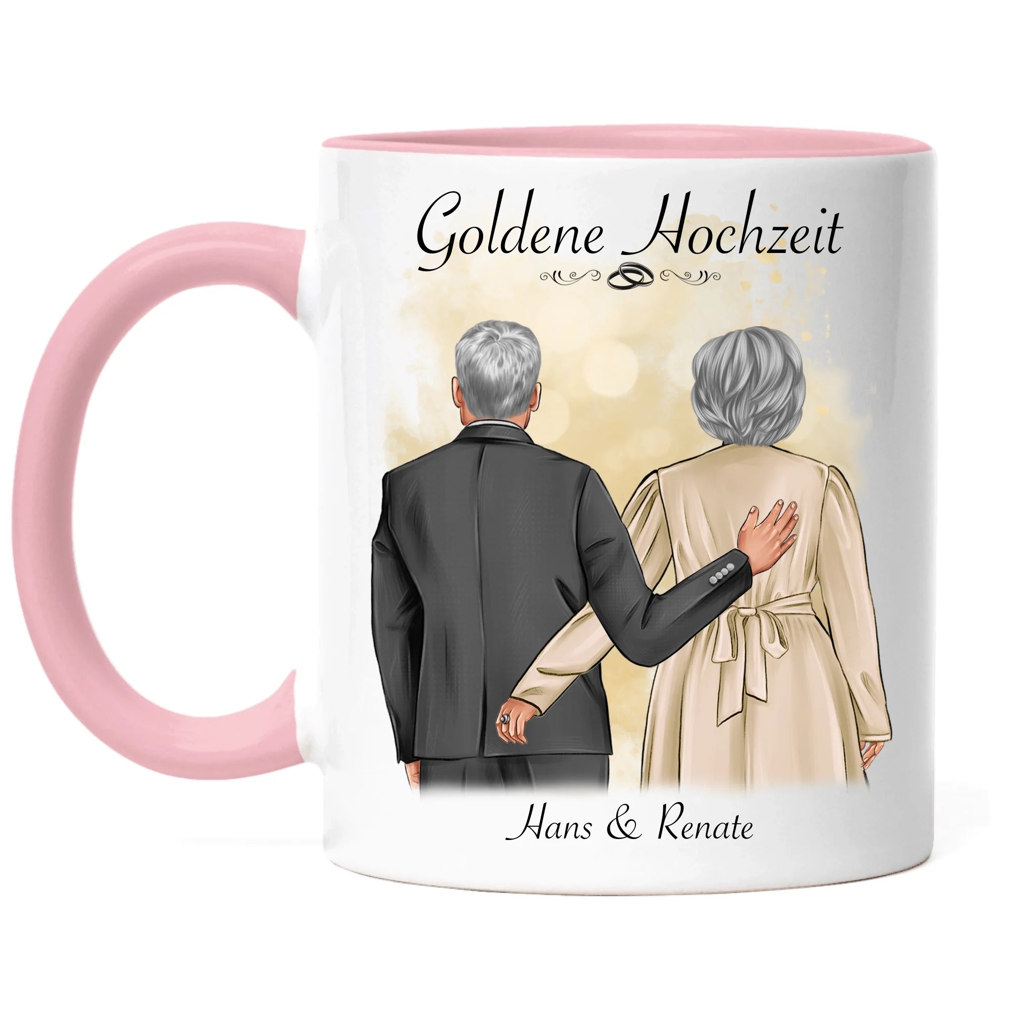 Tasse Hochzeit Personalisiert Goldhochzeit Bild Hochzeitstag Geschenk 50. Hochzeitstag Jubiläum für Paare