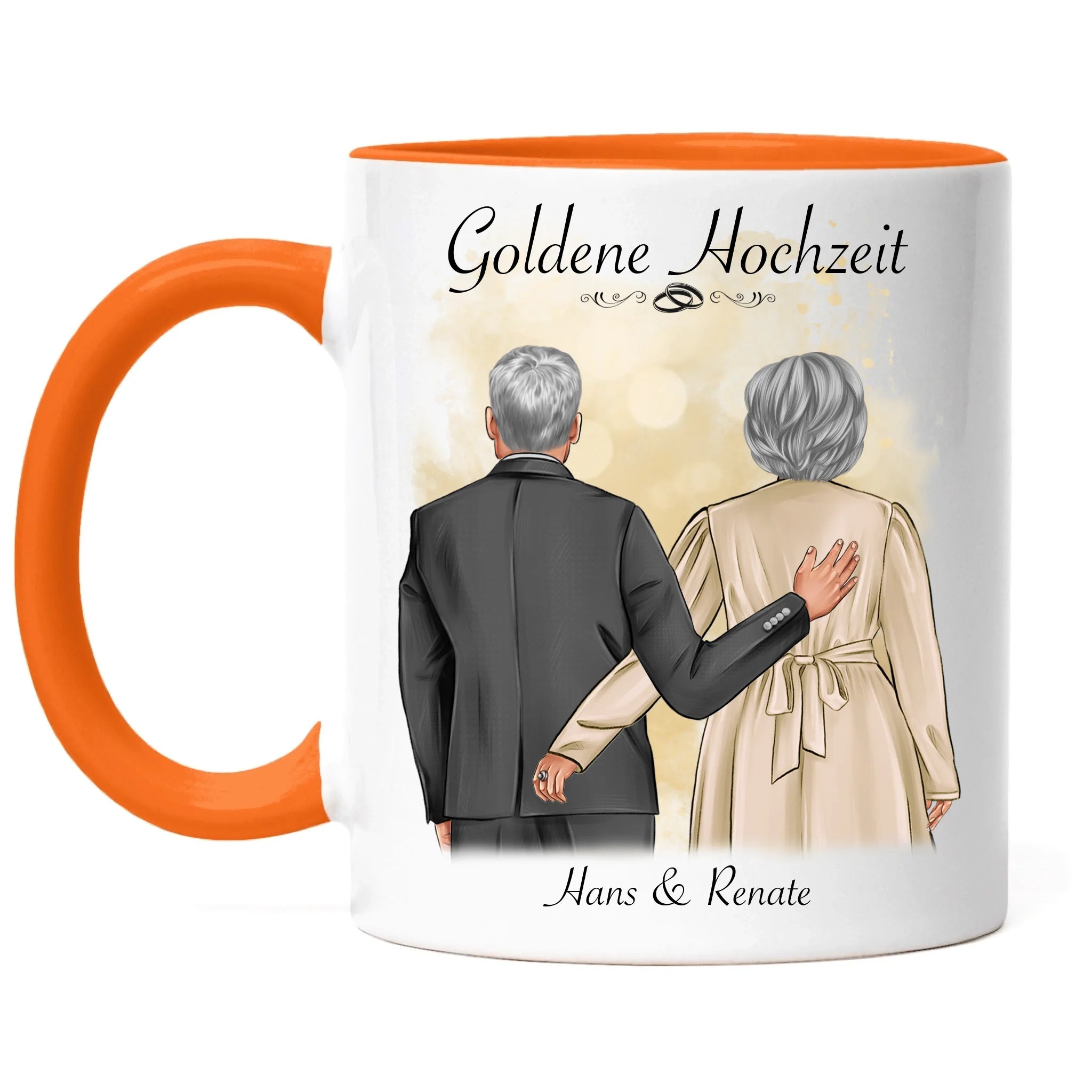 Tasse Hochzeit Personalisiert Goldhochzeit Bild Hochzeitstag Geschenk 50. Hochzeitstag Jubiläum für Paare