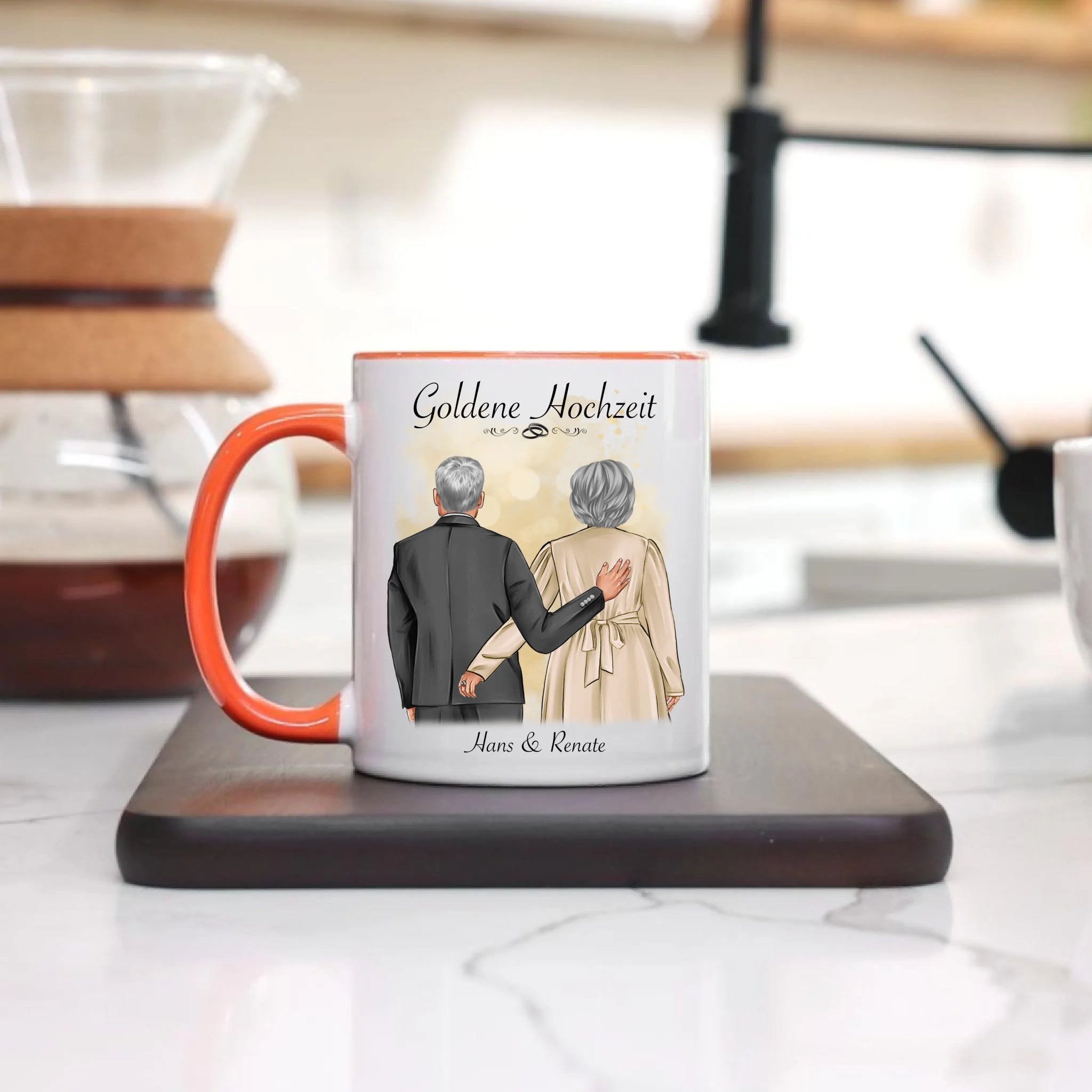 Tasse Hochzeit Personalisiert Goldhochzeit Bild Hochzeitstag Geschenk 50. Hochzeitstag Jubiläum für Paare