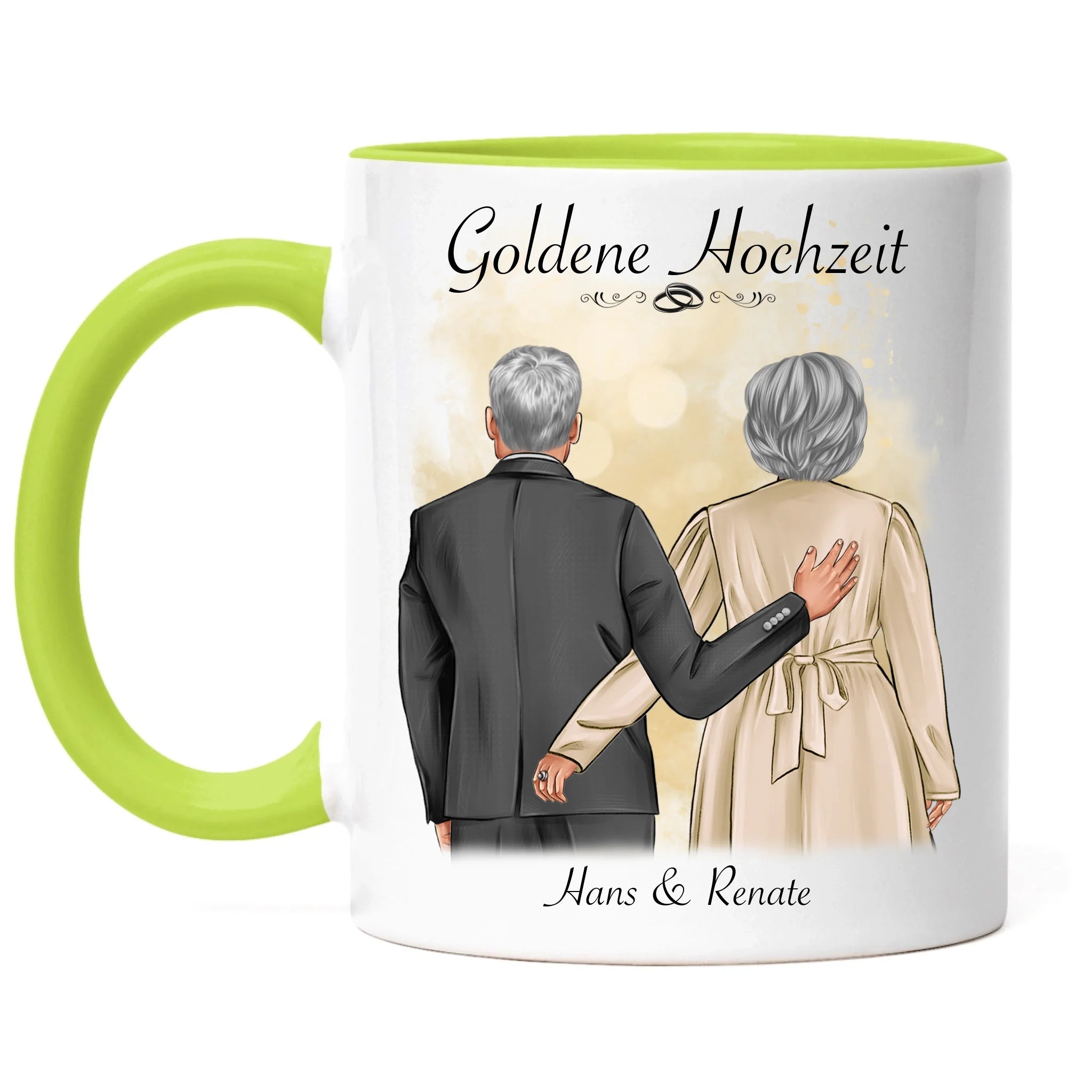 Tasse Hochzeit Personalisiert Goldhochzeit Bild Hochzeitstag Geschenk 50. Hochzeitstag Jubiläum für Paare