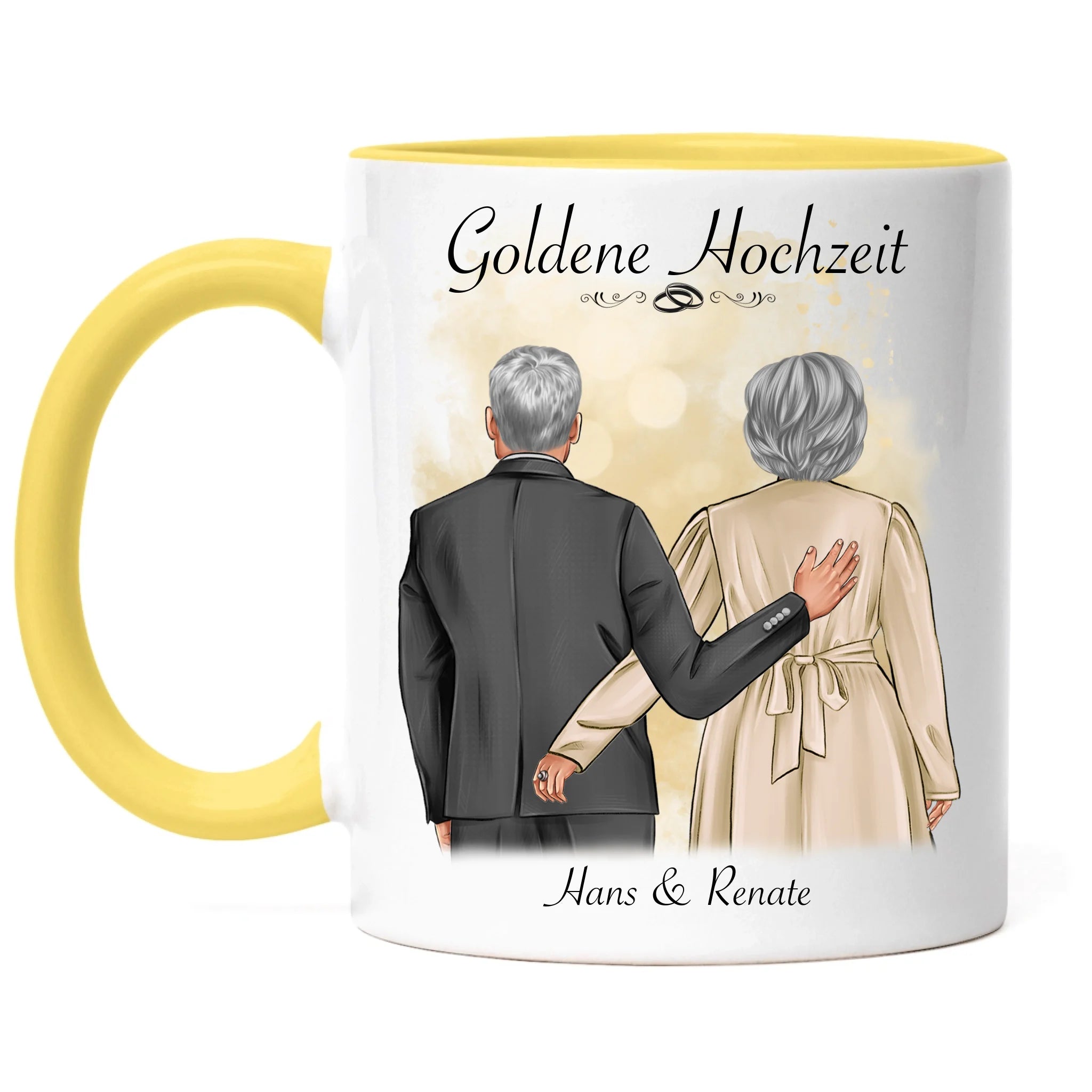 Tasse Hochzeit Personalisiert Goldhochzeit Bild Hochzeitstag Geschenk 50. Hochzeitstag Jubiläum für Paare