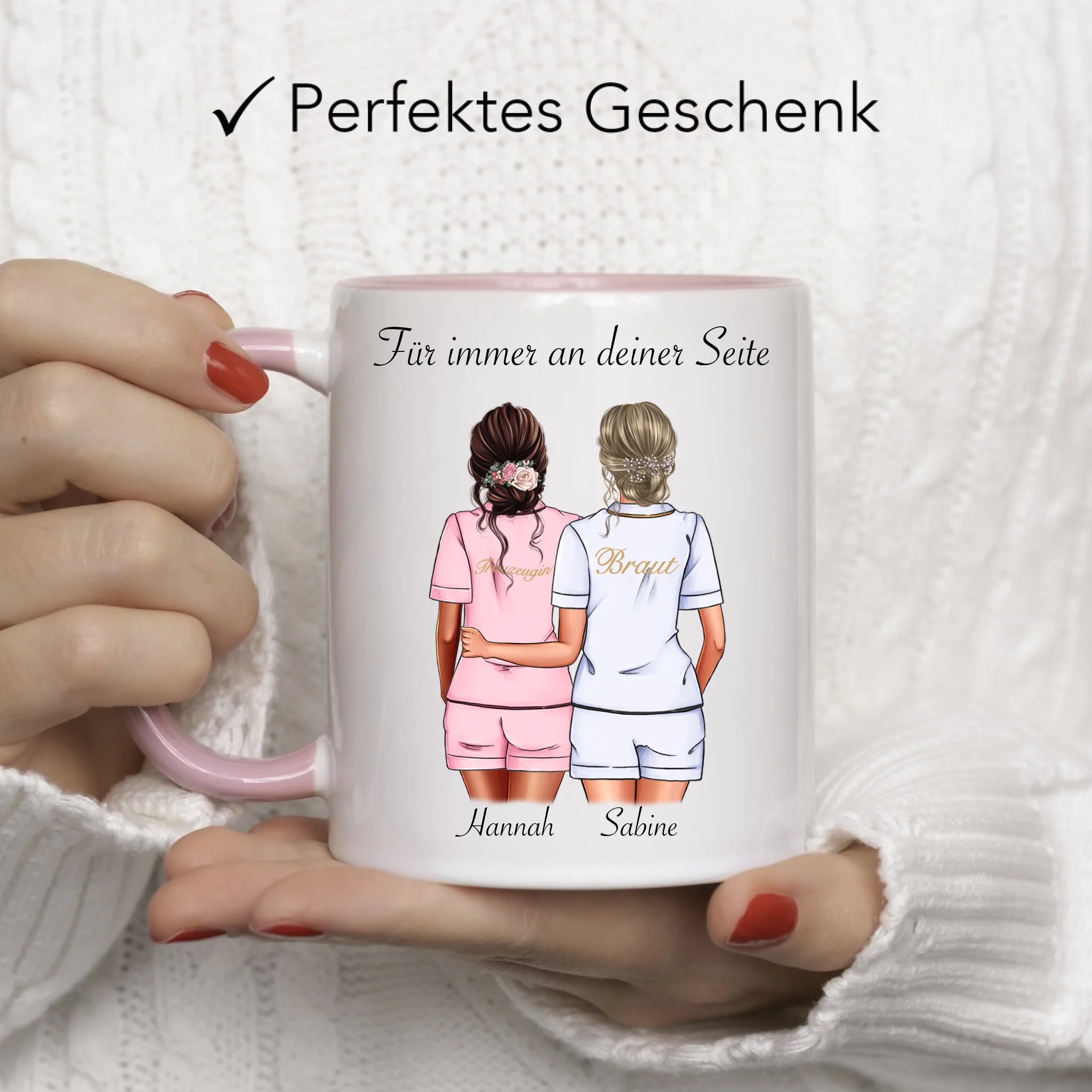 Tasse Brautjungfer Personalisiert Name Braut & Trauzeugin, Frage & Danke-Geschenk für Freundinnen Brautjungfern & Brautparty