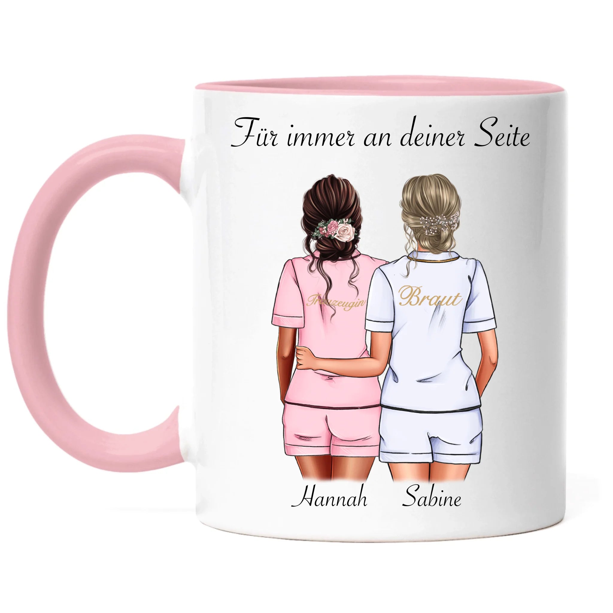 Tasse Brautjungfer Personalisiert Name Braut & Trauzeugin, Frage & Danke-Geschenk für Freundinnen Brautjungfern & Brautparty