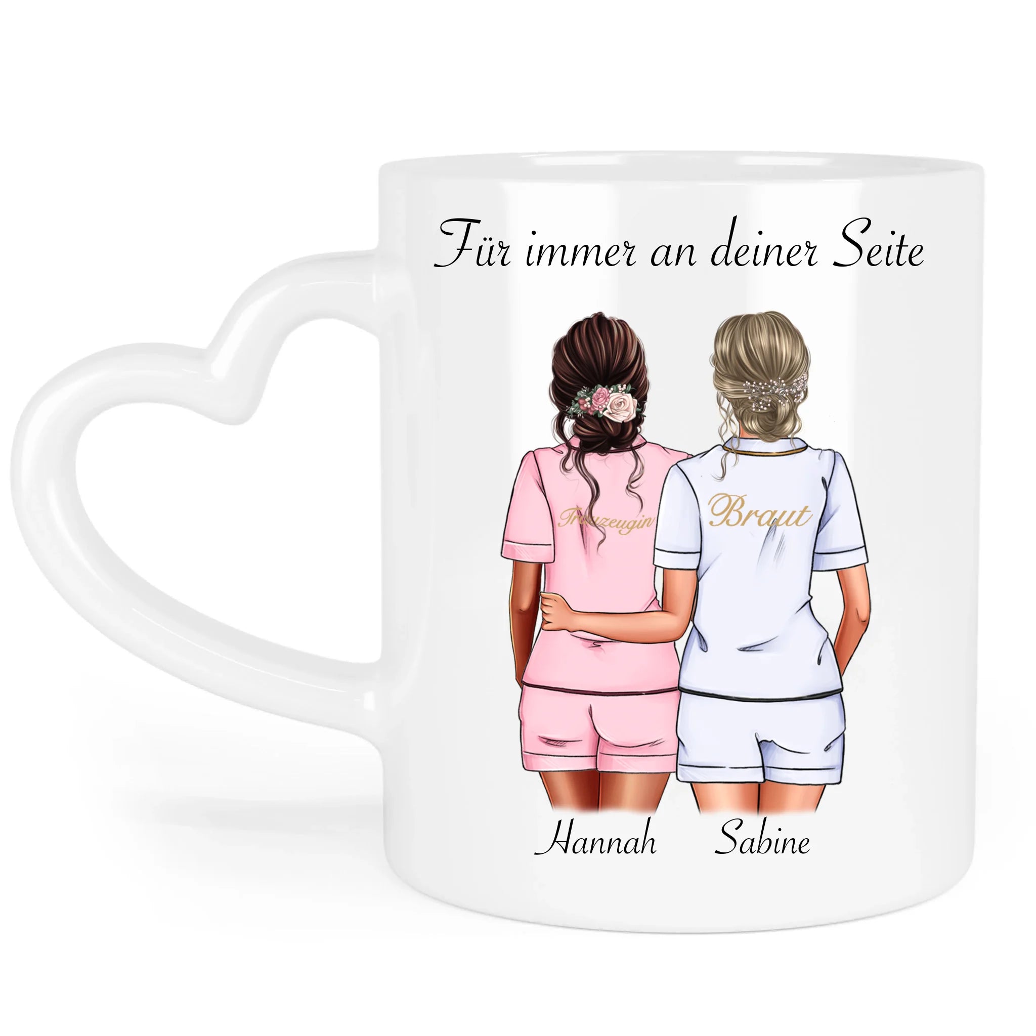 Tasse Brautjungfer Personalisiert Name Braut & Trauzeugin, Frage & Danke-Geschenk für Freundinnen Brautjungfern & Brautparty
