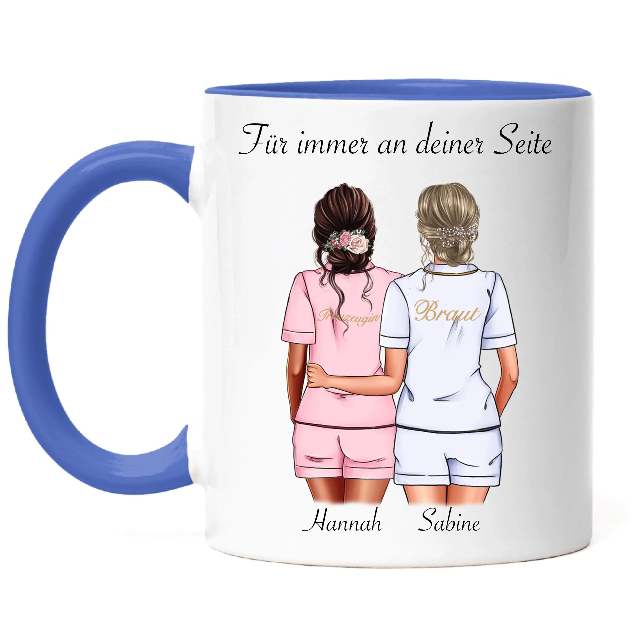 Tasse Brautjungfer Personalisiert Name Braut & Trauzeugin, Frage & Danke-Geschenk für Freundinnen Brautjungfern & Brautparty