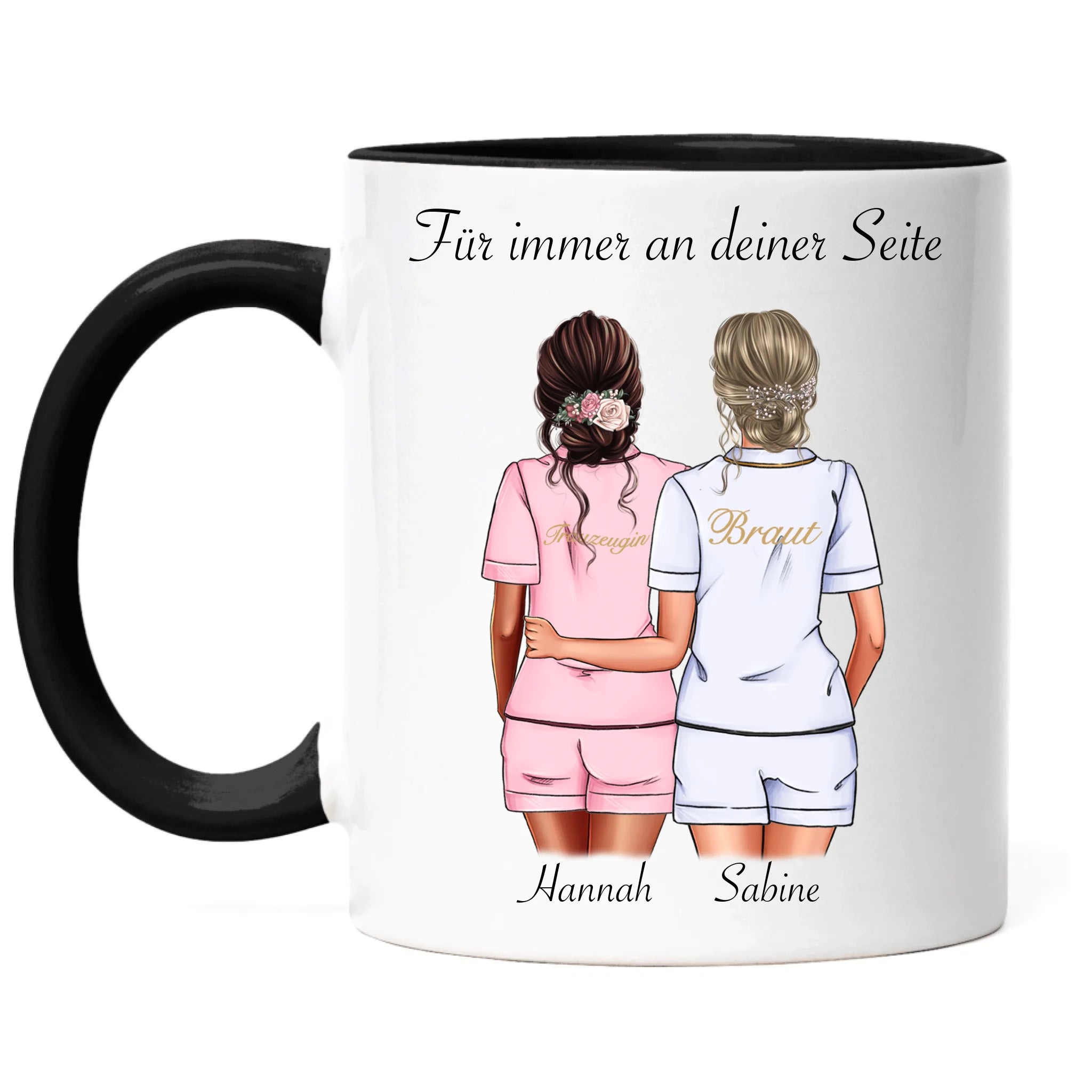 Tasse Brautjungfer Personalisiert Name Braut & Trauzeugin, Frage & Danke-Geschenk für Freundinnen Brautjungfern & Brautparty
