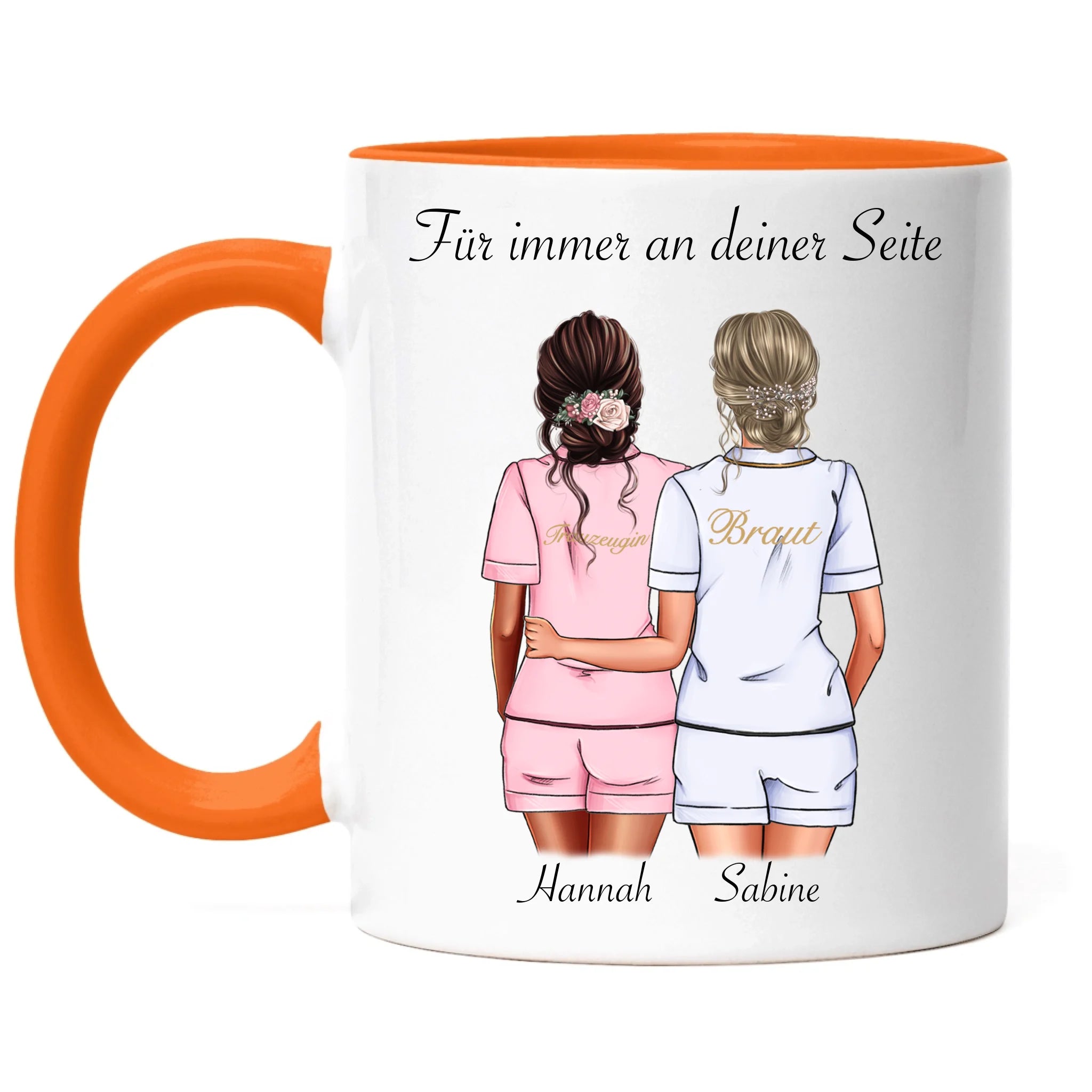Tasse Brautjungfer Personalisiert Name Braut & Trauzeugin, Frage & Danke-Geschenk für Freundinnen Brautjungfern & Brautparty