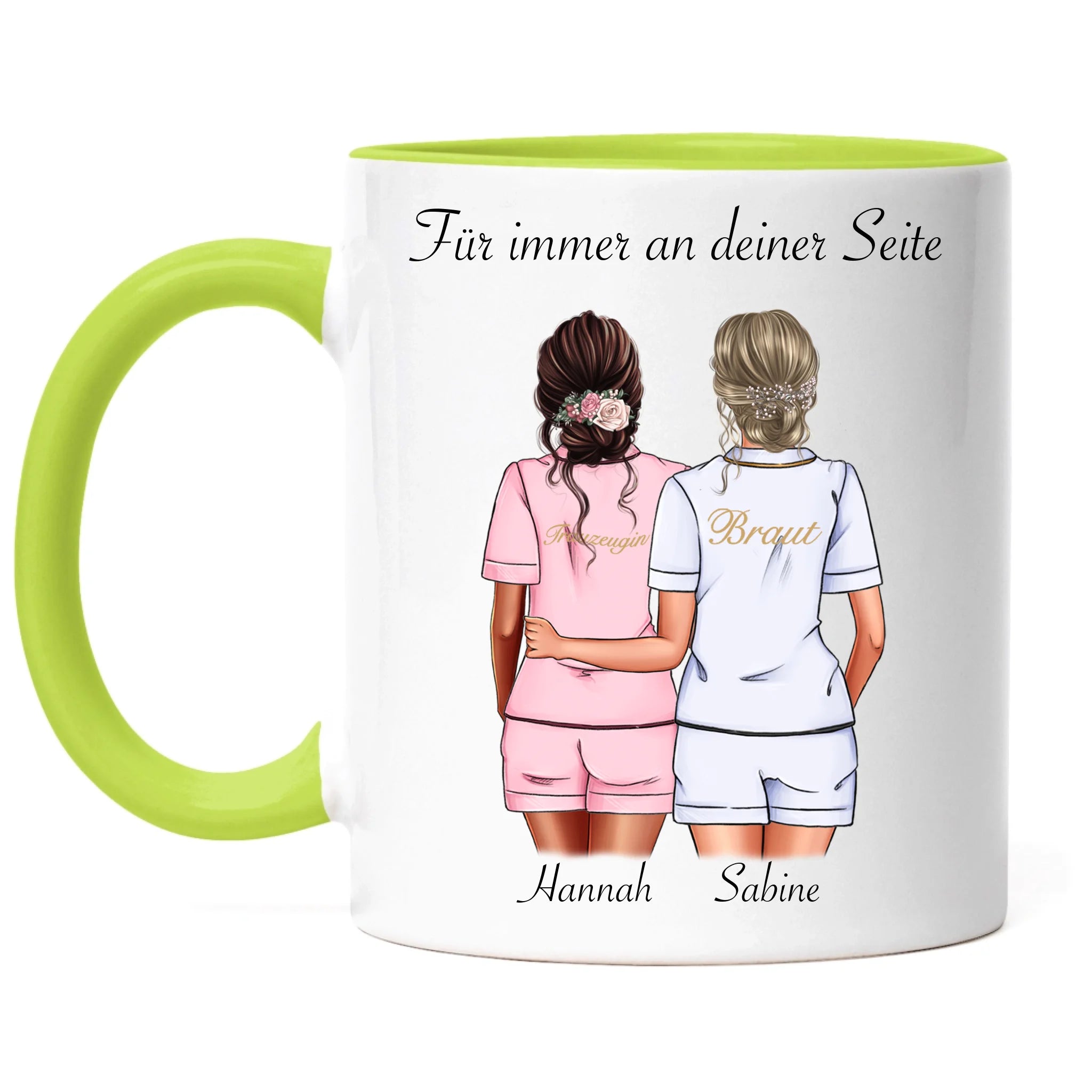 Tasse Brautjungfer Personalisiert Name Braut & Trauzeugin, Frage & Danke-Geschenk für Freundinnen Brautjungfern & Brautparty