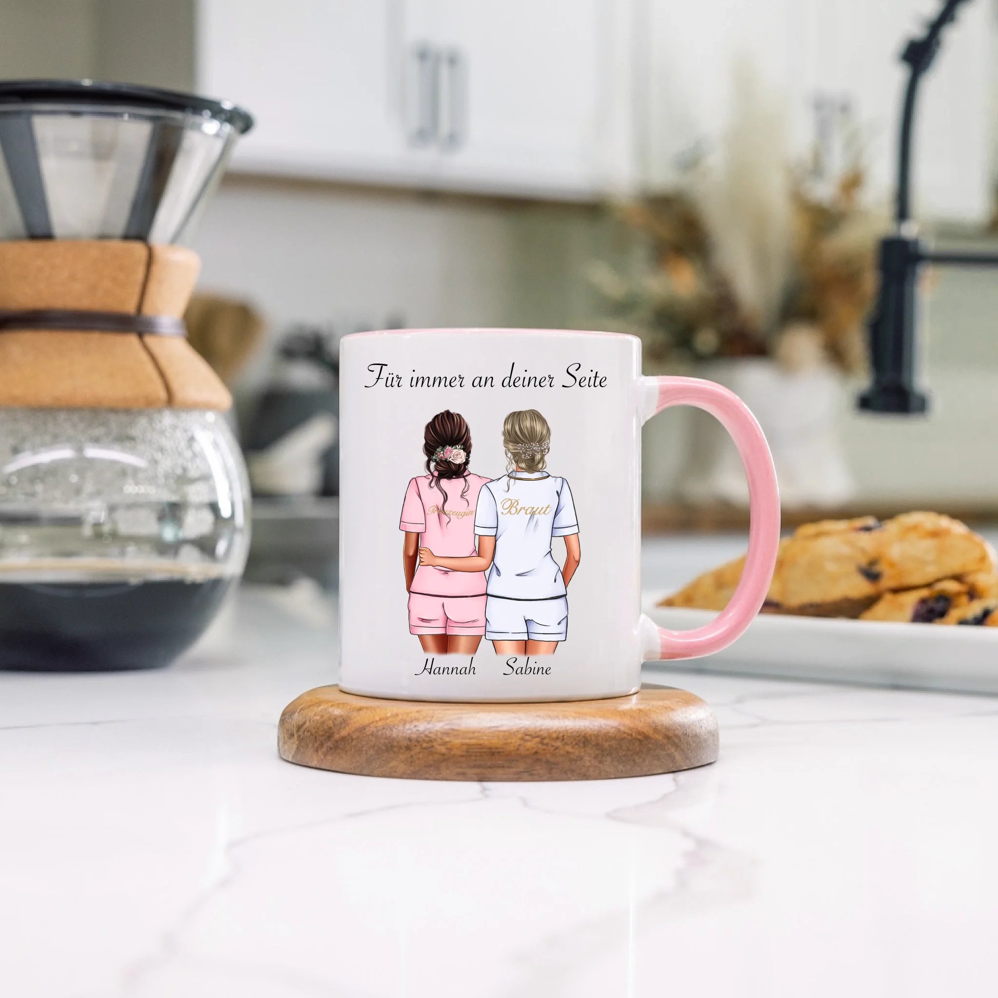 Tasse Brautjungfer Personalisiert Name Braut & Trauzeugin, Frage & Danke-Geschenk für Freundinnen Brautjungfern & Brautparty