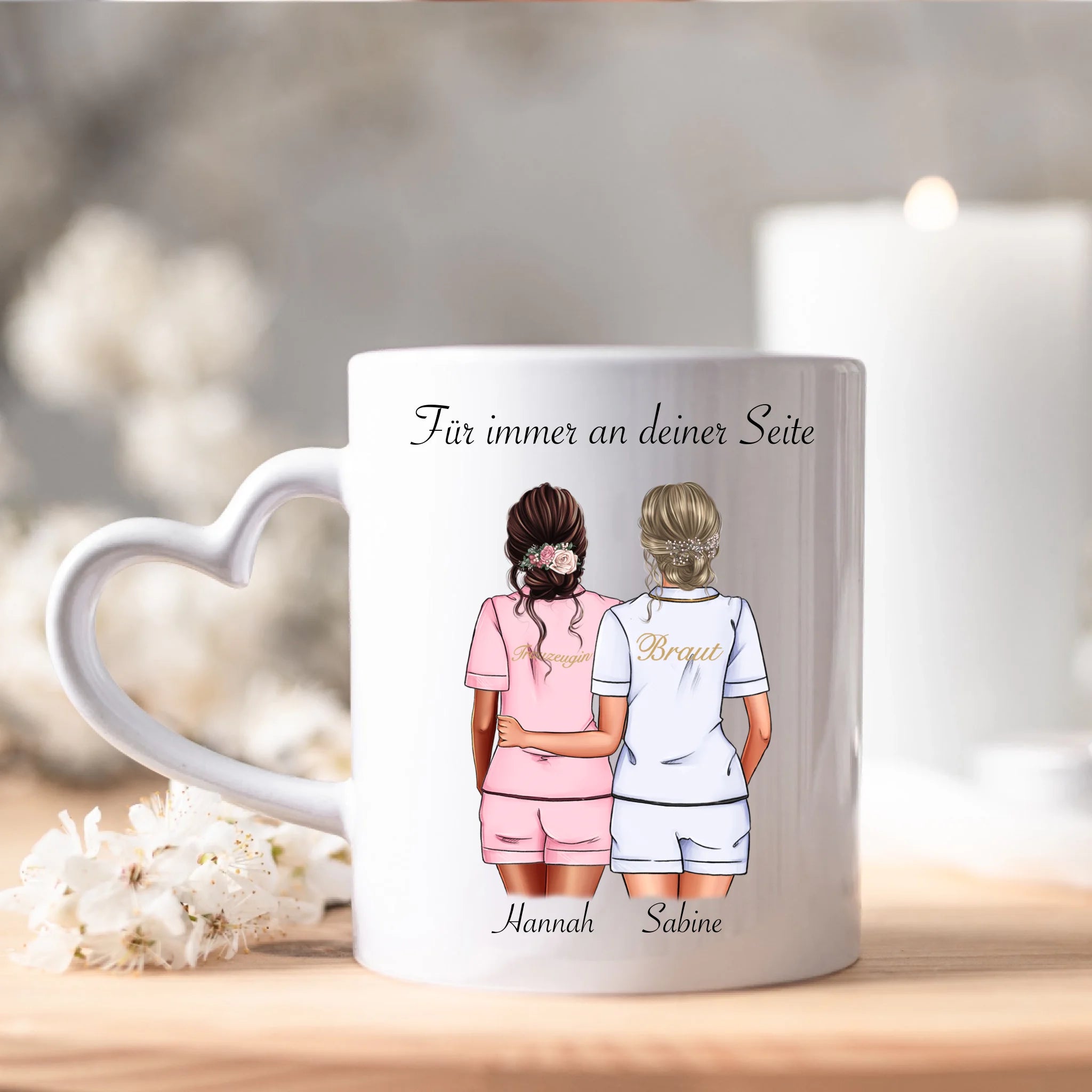 Tasse Brautjungfer Personalisiert Name Braut & Trauzeugin, Frage & Danke-Geschenk für Freundinnen Brautjungfern & Brautparty