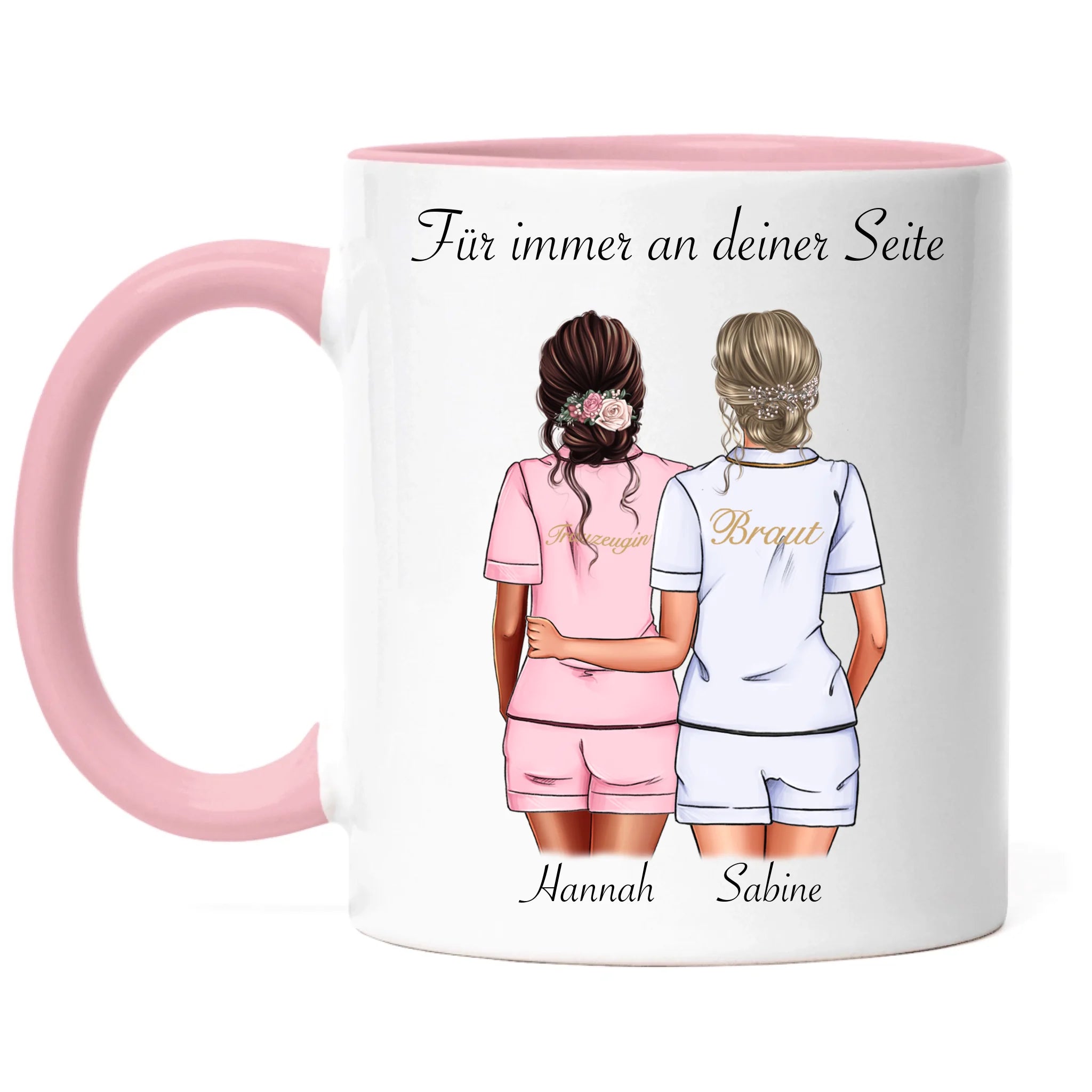 Tasse Brautjungfer Personalisiert Name Braut & Trauzeugin, Frage & Danke-Geschenk für Freundinnen Brautjungfern & Brautparty