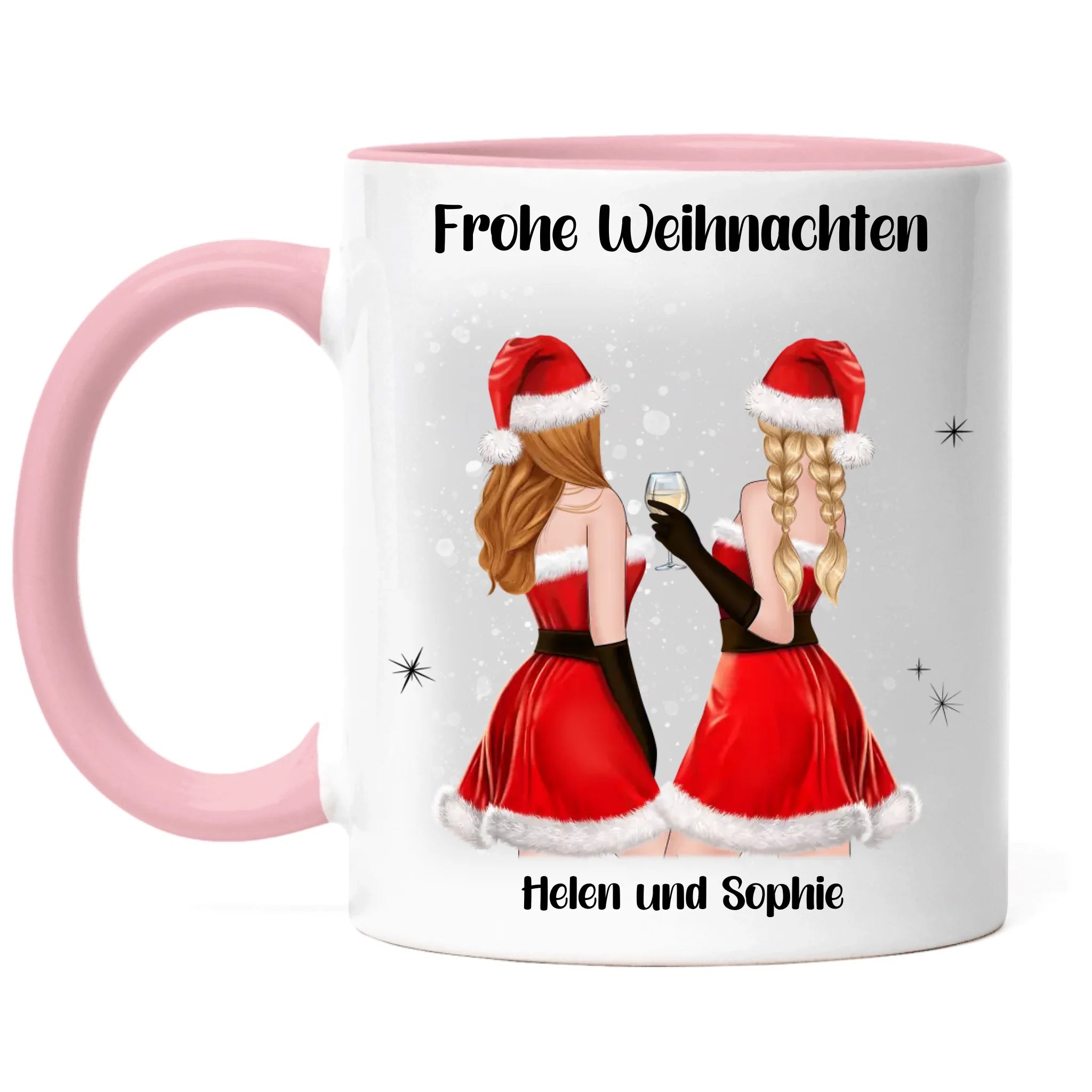 Tasse Beste Freundinnen Weihnachten Personalisiert Beste Freundin Weihnachts-Tasse mit Name Xmas Geschenk Freundinnengeschenk