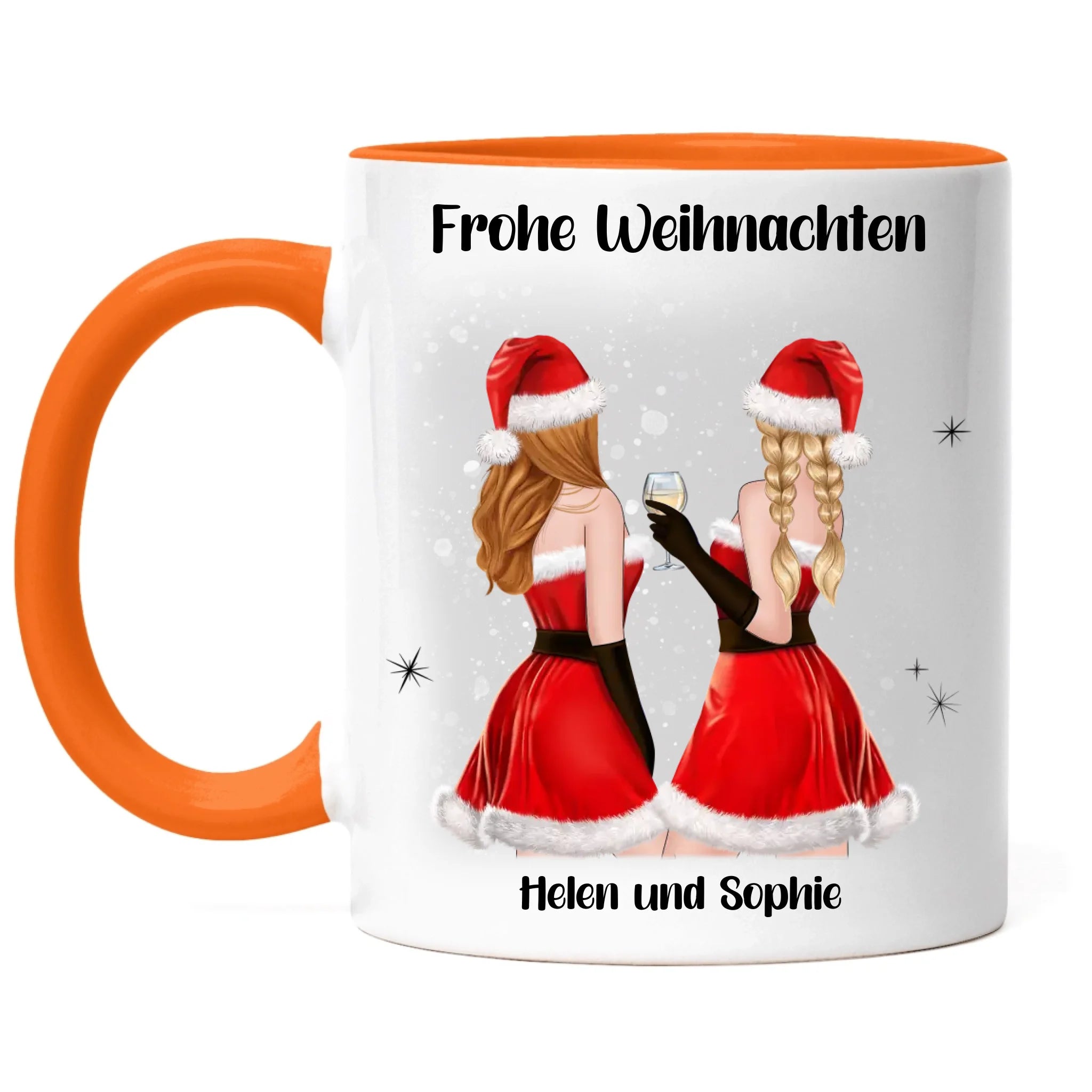 Tasse Beste Freundinnen Weihnachten Personalisiert Beste Freundin Weihnachts-Tasse mit Name Xmas Geschenk Freundinnengeschenk