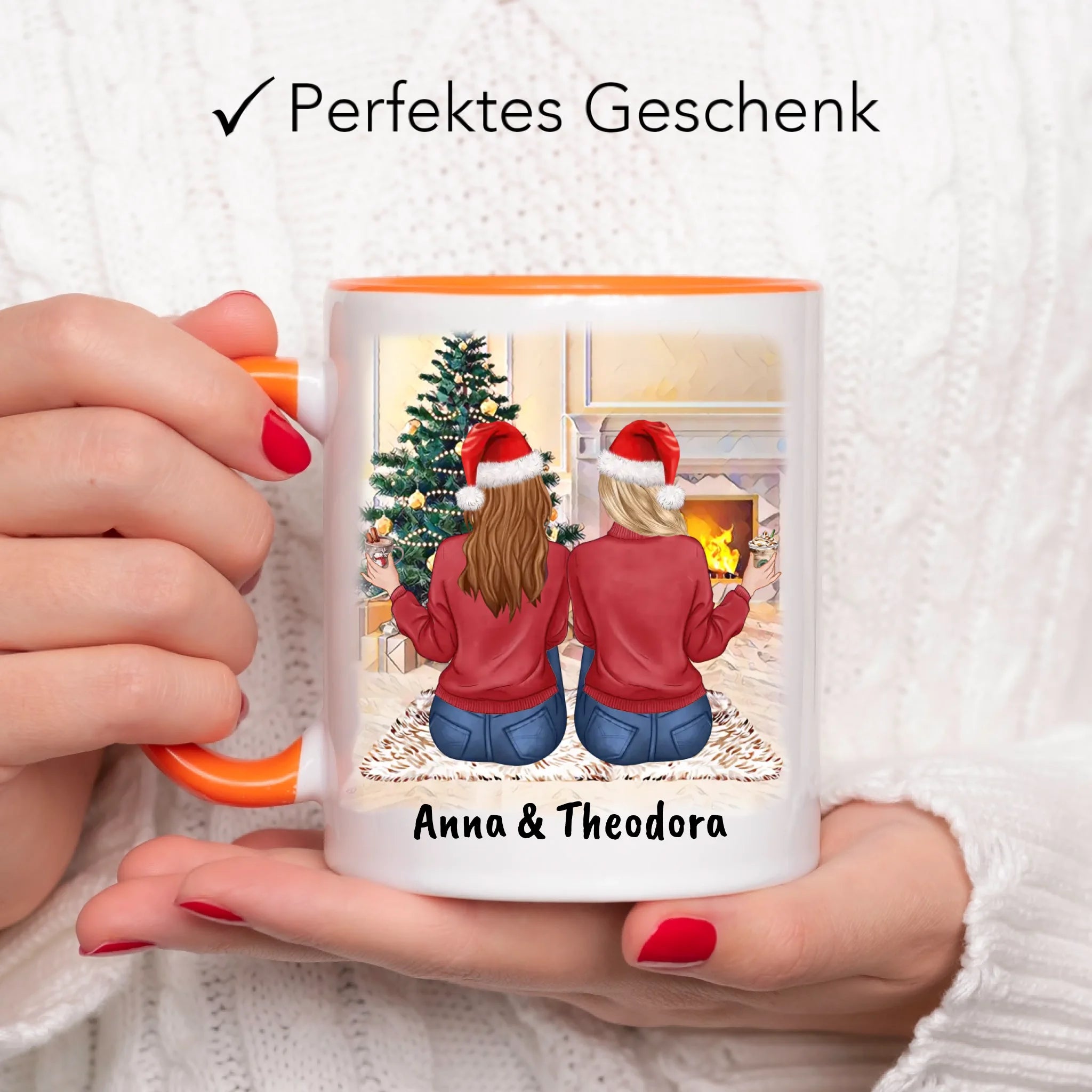 Tasse Beste Freundinnen Personalisiert Weihnachten Beste Freundin Weihnachtstasse mit Name Xmas Geschenk Freundinnengeschenk