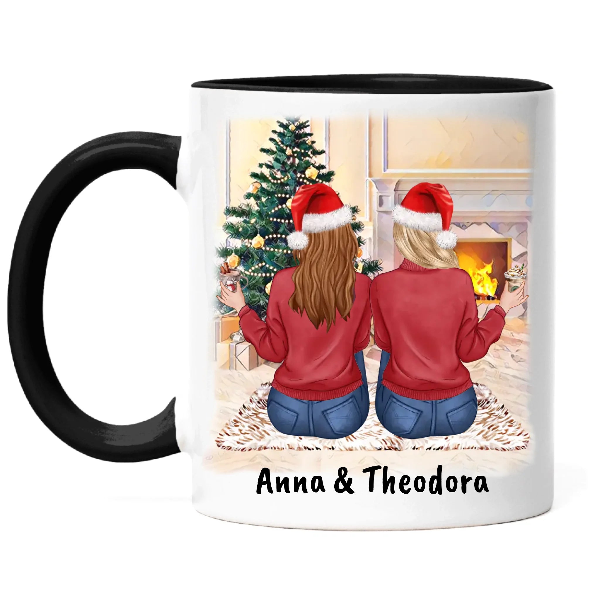 Tasse Beste Freundinnen Personalisiert Weihnachten Beste Freundin Weihnachtstasse mit Name Xmas Geschenk Freundinnengeschenk